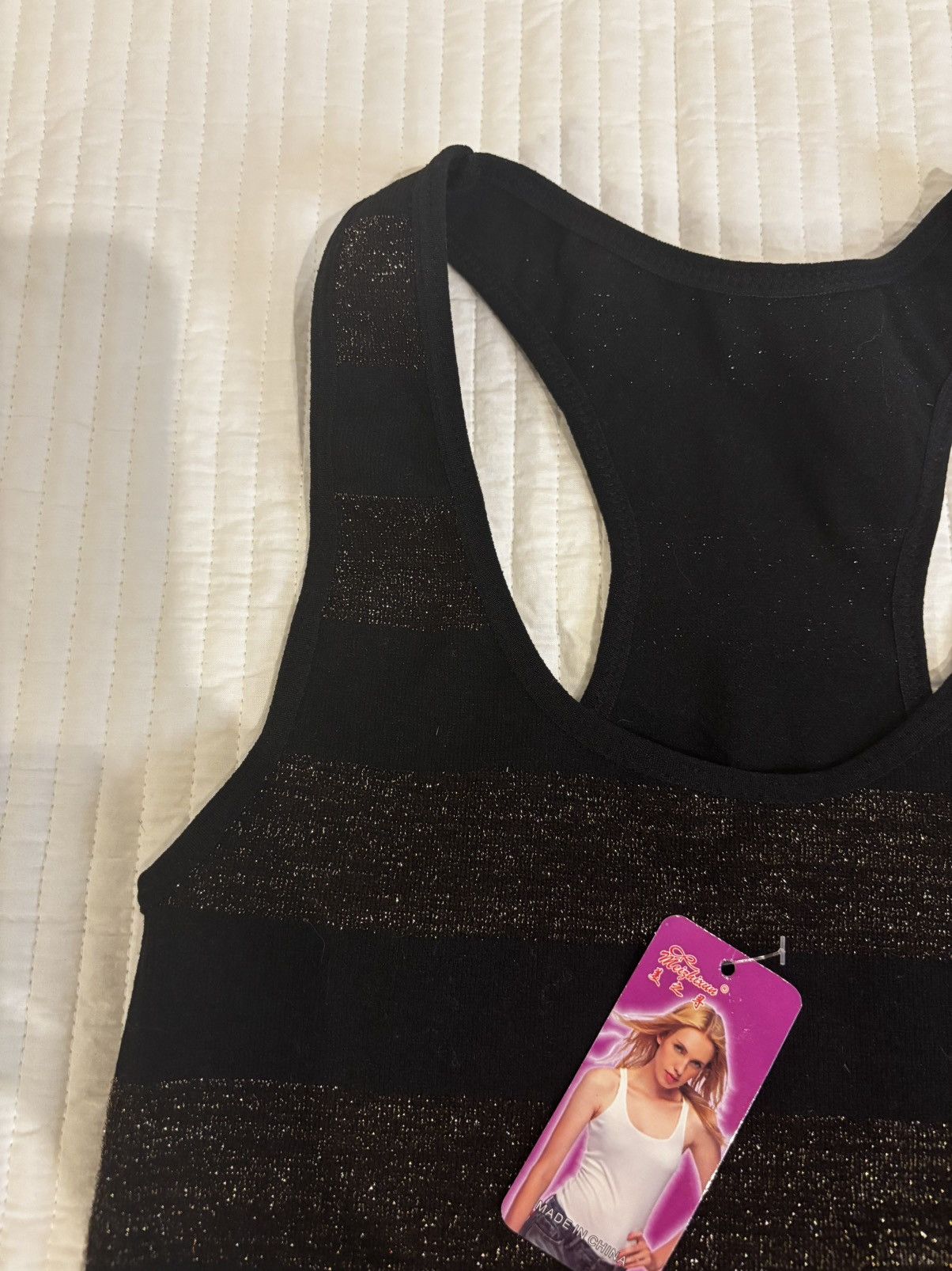 Other Black & gold Tank Top.wt922 Size XS / US 0-2 / IT 36-38 - 7 Thumbnail