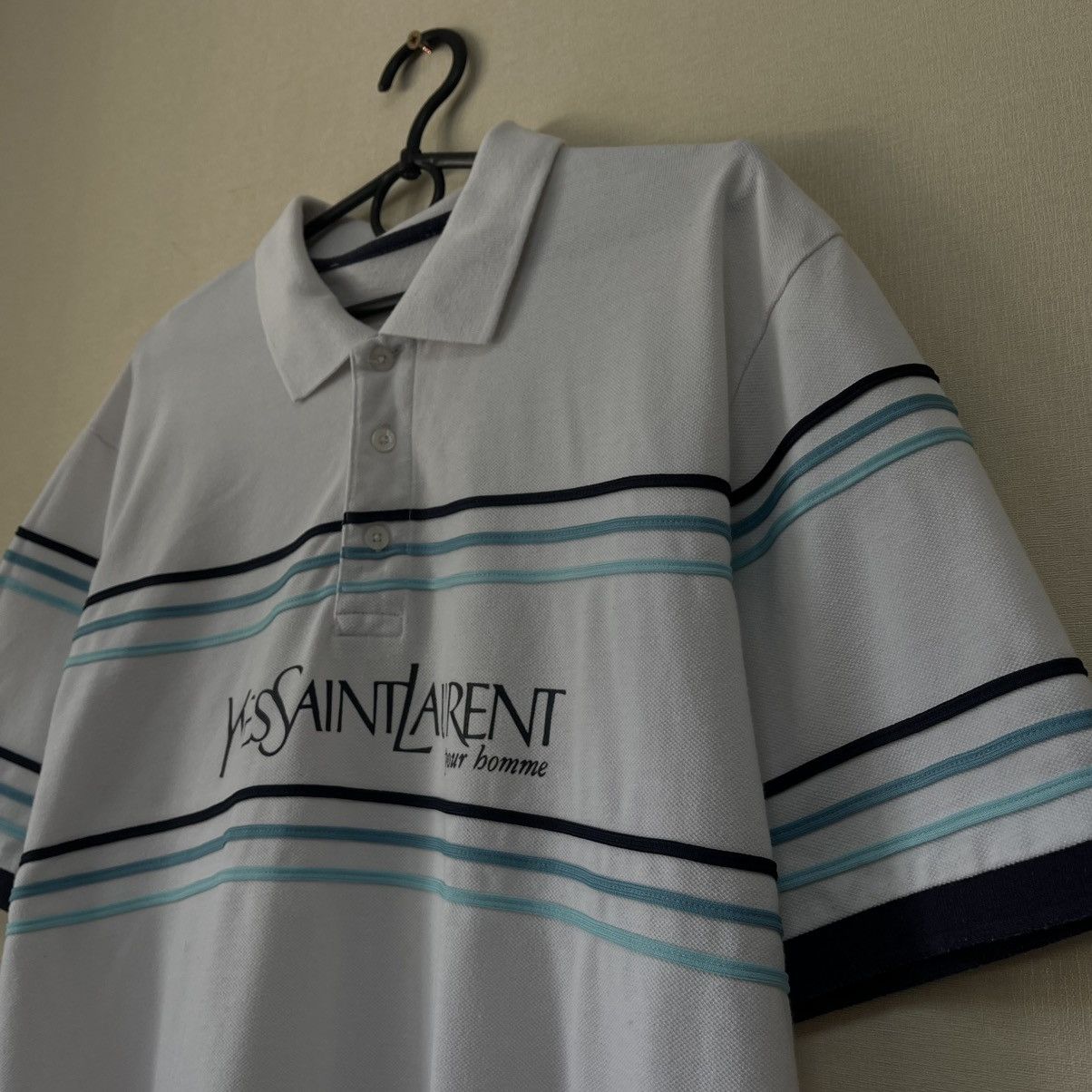 Yves Saint Laurent Vintage Yves Saint Laurent YSL Polo T Shirt Big Logo Y2K Size US L / EU 52-54 / 3 - 2 Thumbnail