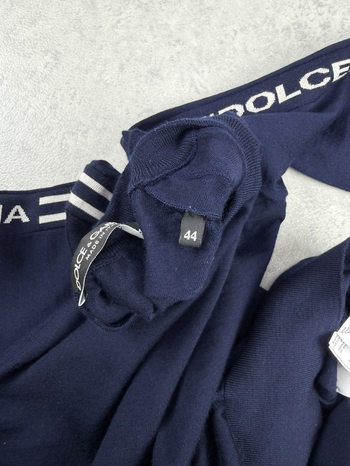 Dolce & Gabbana Dolce & Gabbana Men’s Wool Crewneck Sweater Navy Size 44 Size US S / EU 44-46 / 1 - 9 Thumbnail