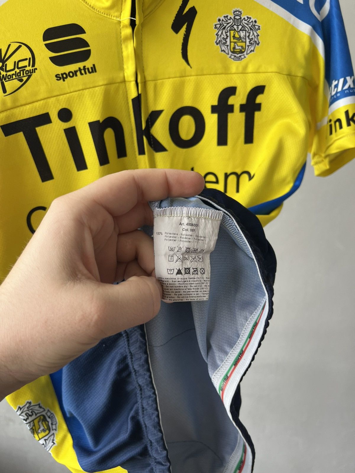 Other TINKOFF SAXO BANK TEAM UCI WORLD TOUR CYCLING JERSEY Size US L / EU 52-54 / 3 - 14 Thumbnail
