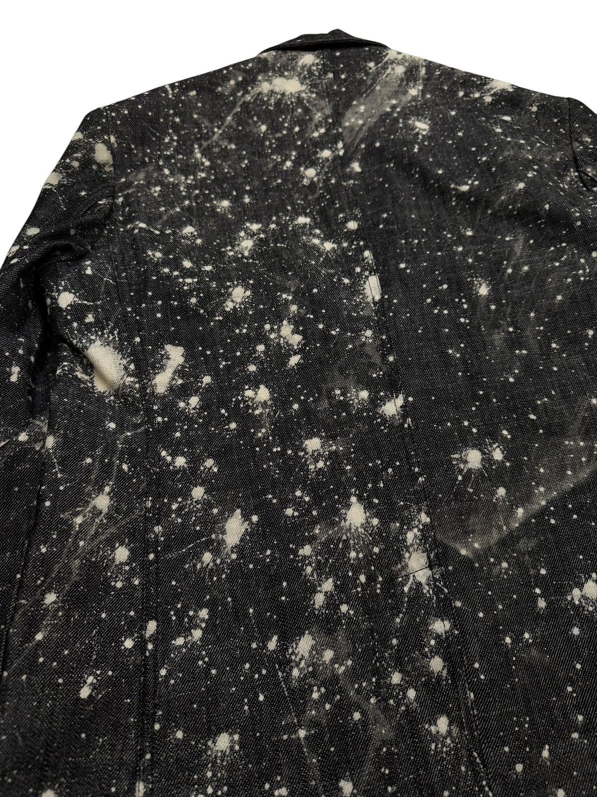 Raf Simons × Sterling Ruby 2010 1/1 Bleach Stars Denim Blazer Coat Size US M / EU 48-50 / 2 - 9 Thumbnail