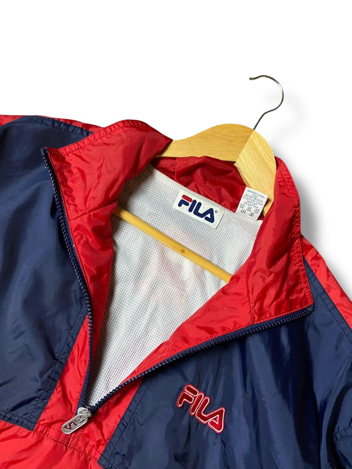 Fila × Vintage Vintage FILA Half Zipper Nylon Windbreaker (123) Size US M / EU 48-50 / 2 - 3 Thumbnail