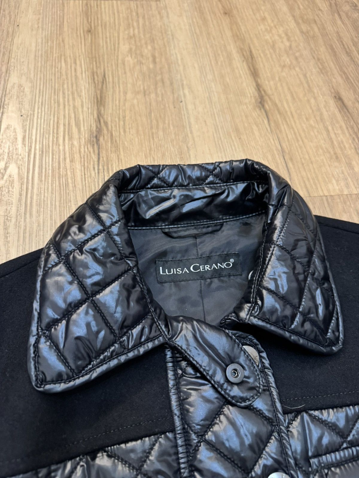 Luisa Cerano Luisa Cerano Quilted Hybrid Jacket Black size M Size M / US 6-8 / IT 42-44 - 8 Thumbnail