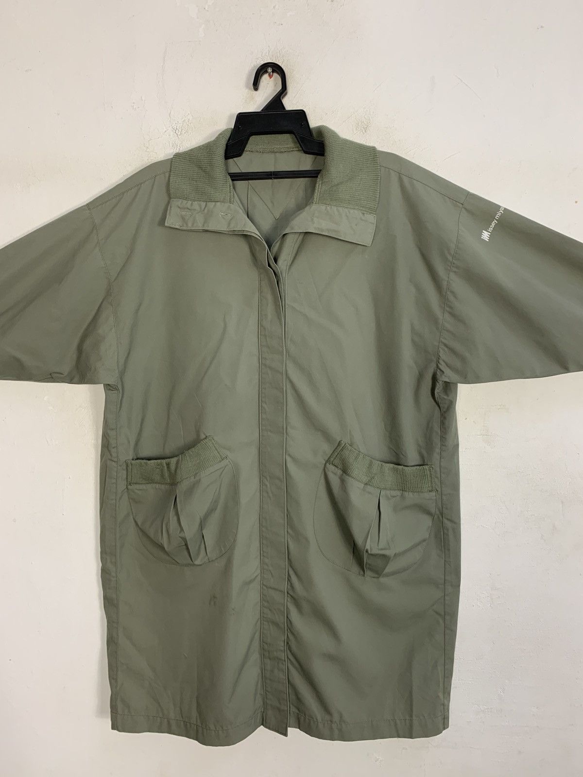 Issey Miyake × Japanese Brand Issey Miyake Apron Windcoat Wool Neck Parka Jacket Size US XXL / EU 58 / 5 - 3 Thumbnail