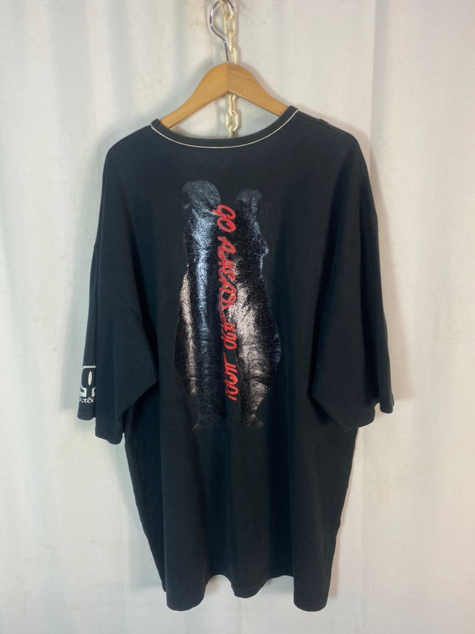 Japanese Brand × Vintage ‘Go ahead hip hop’ iron on printed tshirt by meltdown Size US XXL / EU 58 / 5 - 9 Thumbnail