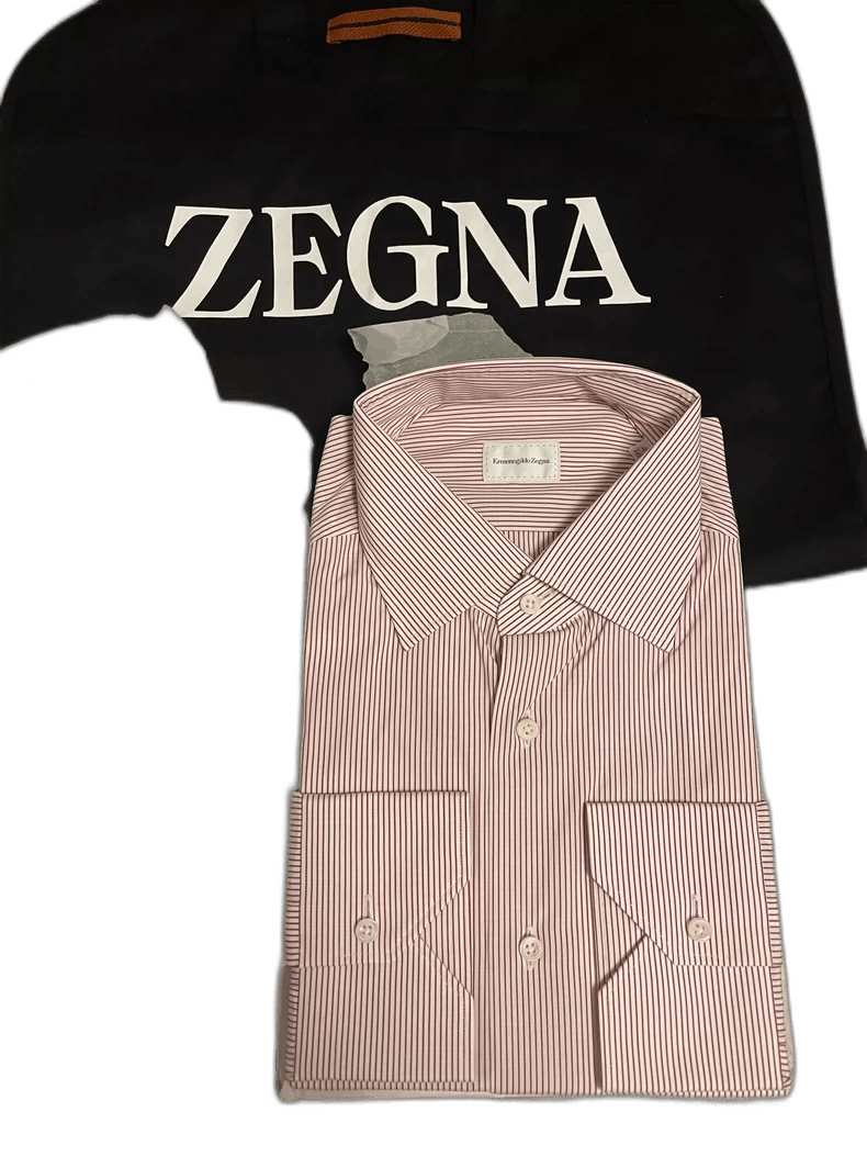 Ermenegildo Zegna Ermenegildo Zegna Long Sleeve Striped Shirt Size US M / EU 48-50 / 2 - 1 Thumbnail