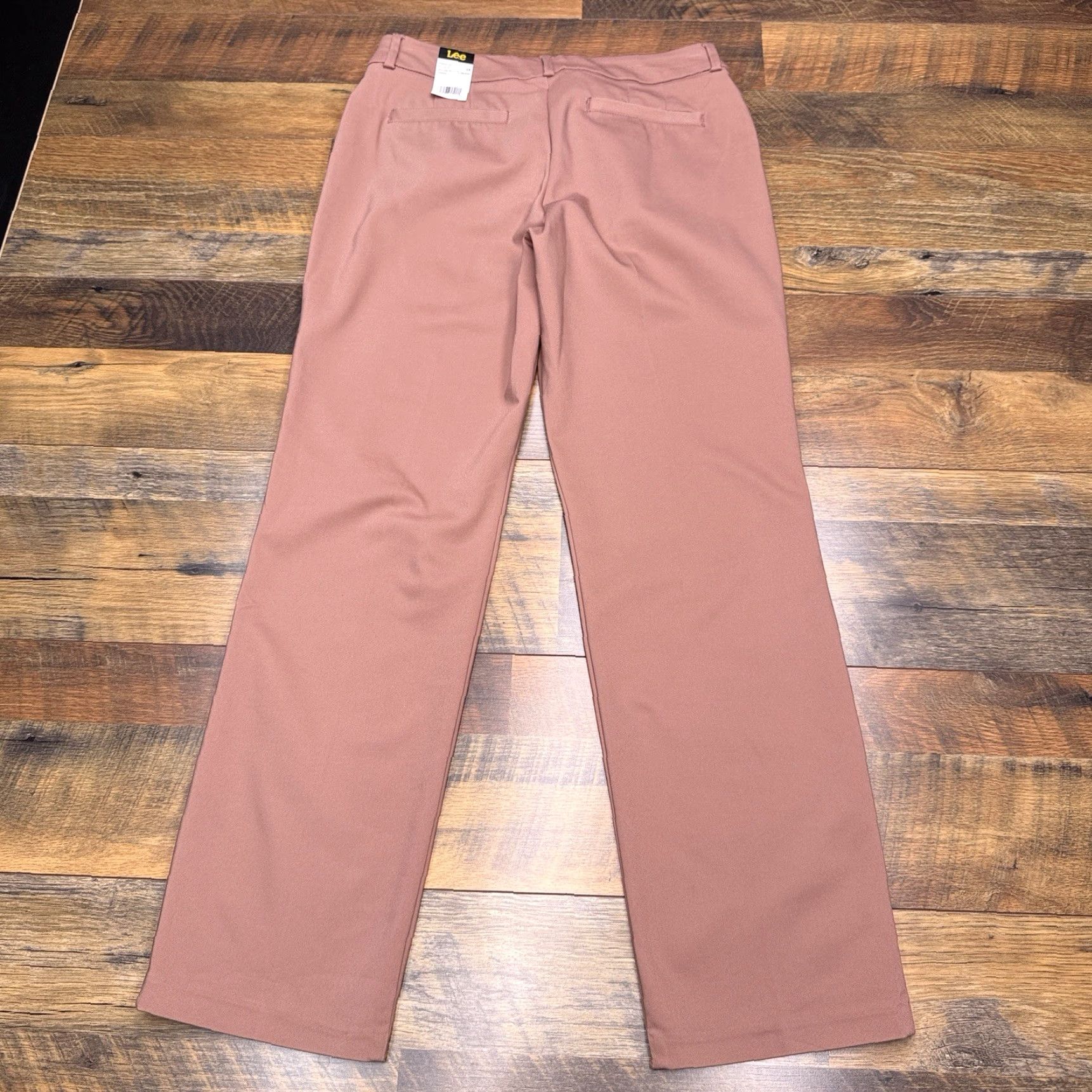 Lee Lee Regular Fit Straight Leg Pants 10P Petite Cognac Mid Rise Stretch Workwear Casual Travel Women's Pants Size 32" / US 10 / IT 46 - 2 Thumbnail