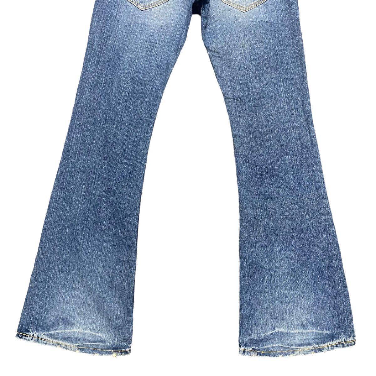 Japanese Brand Keikii Lee Denim Double Waist Flare Jeans Size US 29 - 14 Thumbnail