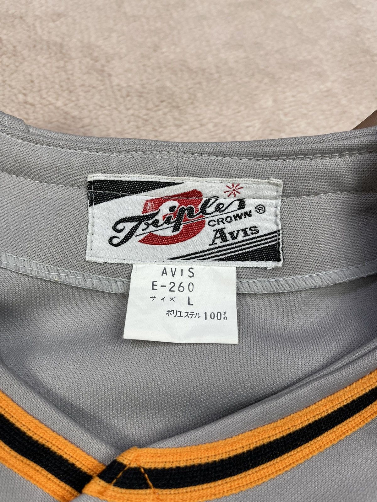 Japanese Brand Vintage TRIPLE AVIS CROWN Baseball Jersey Size US L / EU 52-54 / 3 - 7 Thumbnail