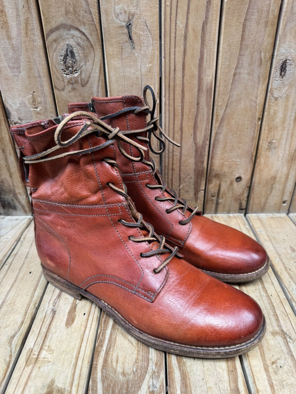 A.S.98 A.s 98 Red boho Women’s leather boots EUR 41 USA 9.5-10 UK 8 Size US 11 / IT 41 - 4 Thumbnail