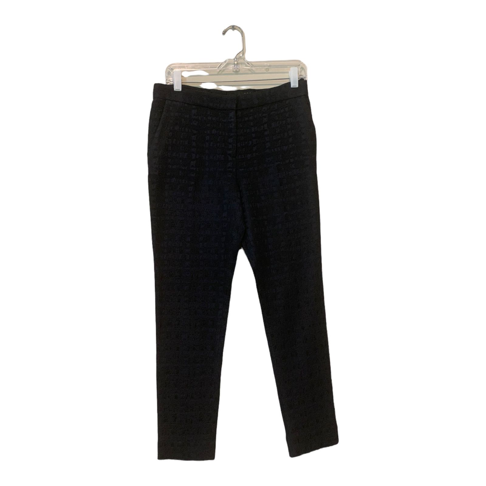 Cos COS black textured straight leg dress pants size EU 36 US 6 Size 28" / US 6 / IT 42 - 7 Thumbnail