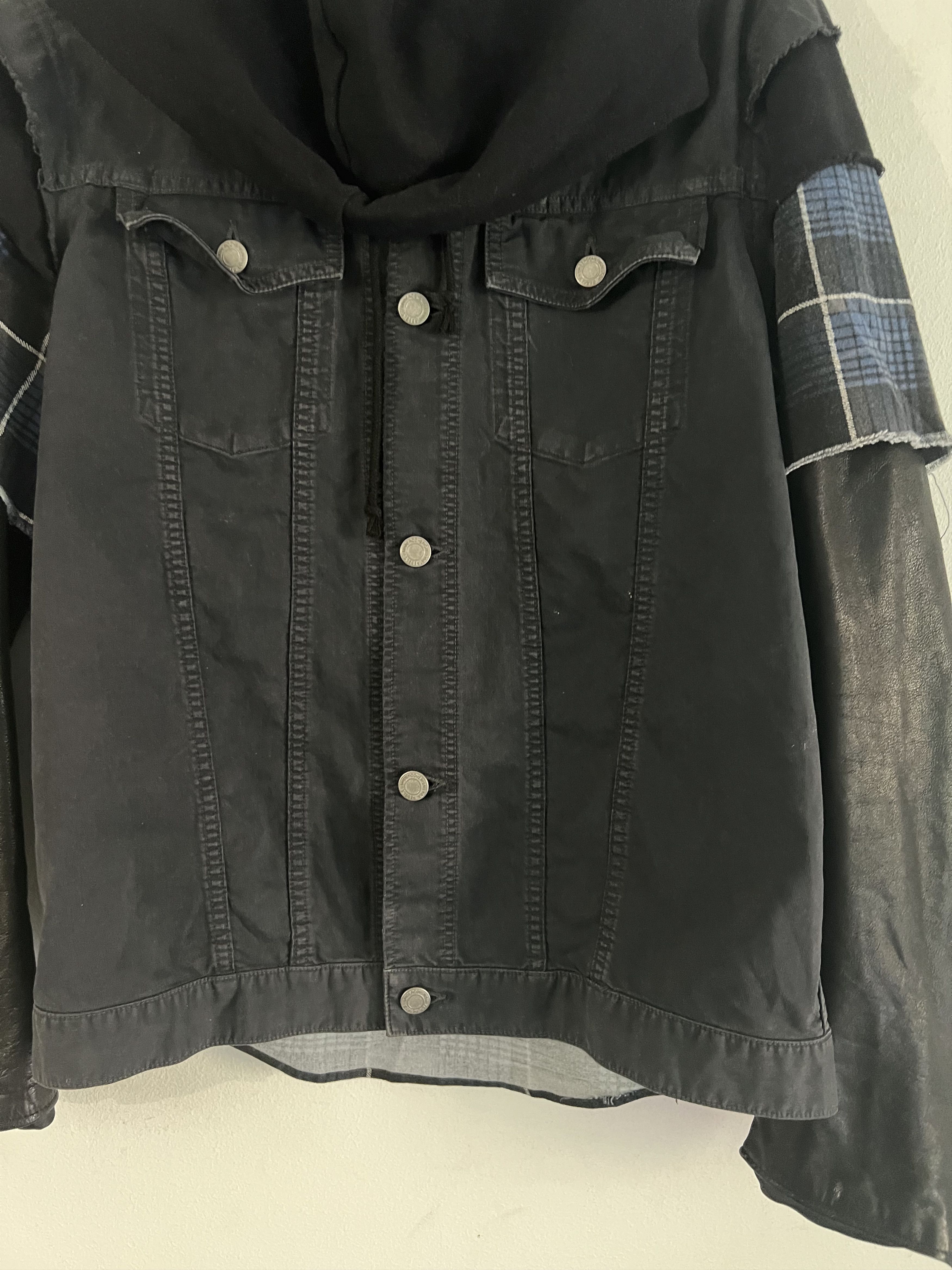 Undercover SS12 Hybrid Denim Leather Jacket Size US L / EU 52-54 / 3 - 4 Thumbnail
