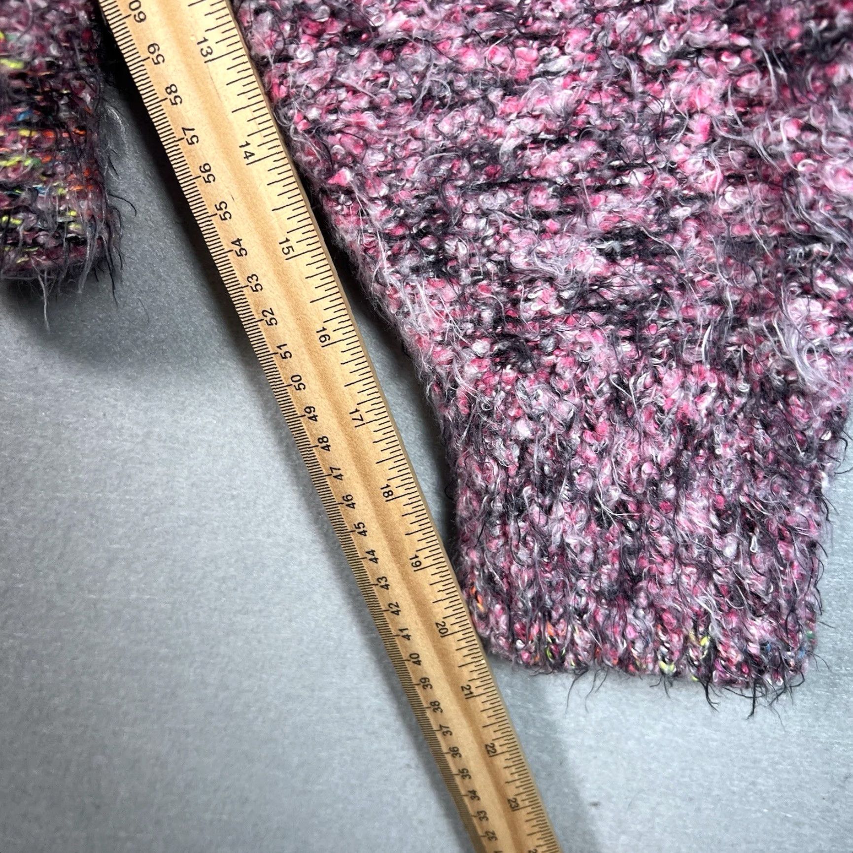 Free People VINTAGE Free People Stellar Pullover Sweater XL Pink Oversized Womens Knitted Pullover 90s? Size XL / US 12-14 / IT 48-50 - 4 Thumbnail