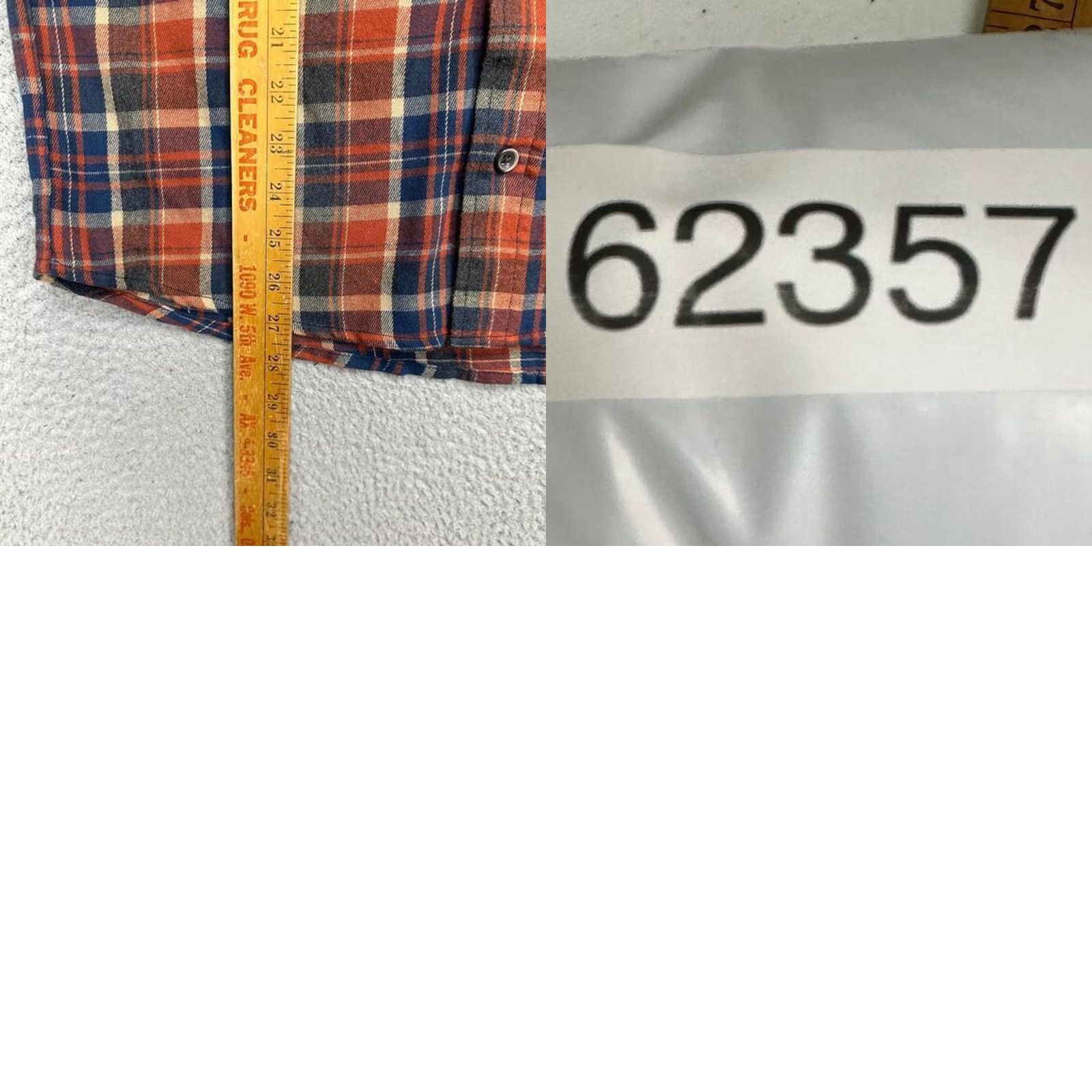 Vintage VINTAGE Tailor Vintage Flannel Shirt Men Large Luxe Performance Blue Plaid Button Up NEW Size US L / EU 52-54 / 3 - 8 Thumbnail
