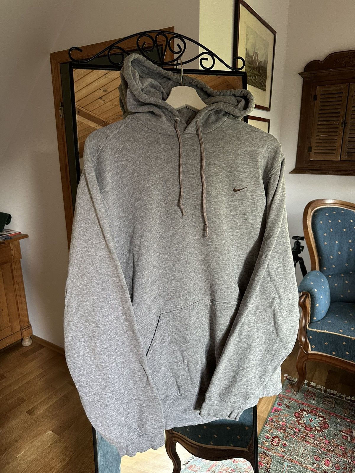 Nike Nike Little Brown Swoosh Vintage hoodie Size US M / EU 48-50 / 2 - 1 Thumbnail