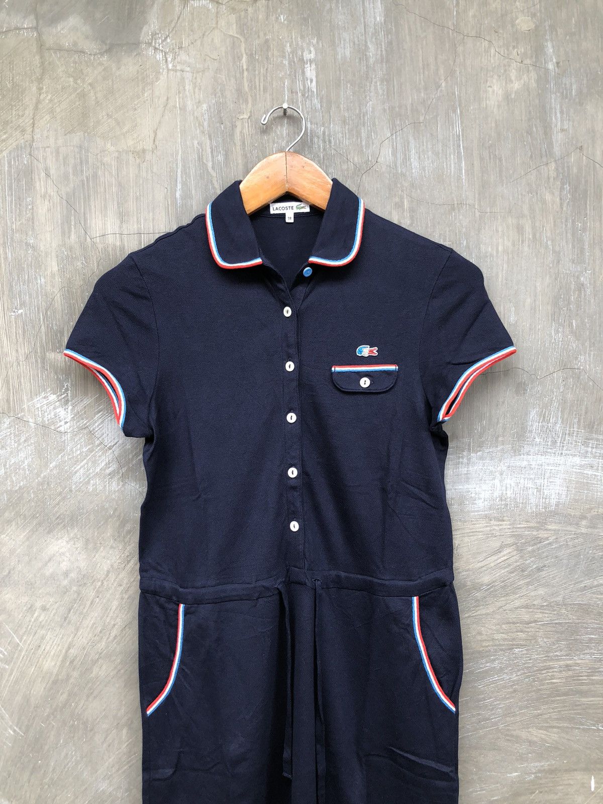 Lacoste Lacoste Retro Women Midi Dress Size XS / US 0-2 / IT 36-38 - 2 Thumbnail