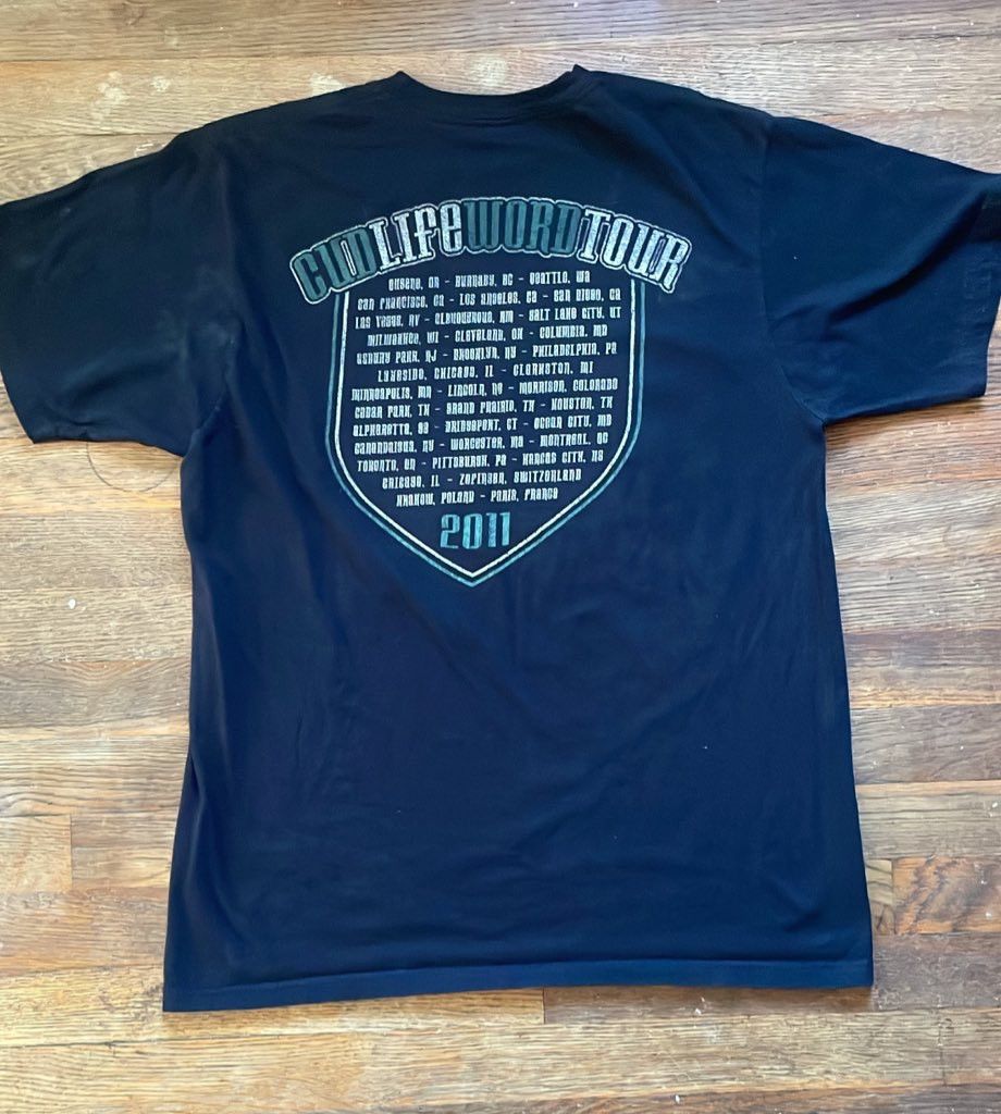 Rap Tees × Vintage KID CUDI “CudLife Tour 2011” T Shirt Size US L / EU 52-54 / 3 - 3 Thumbnail