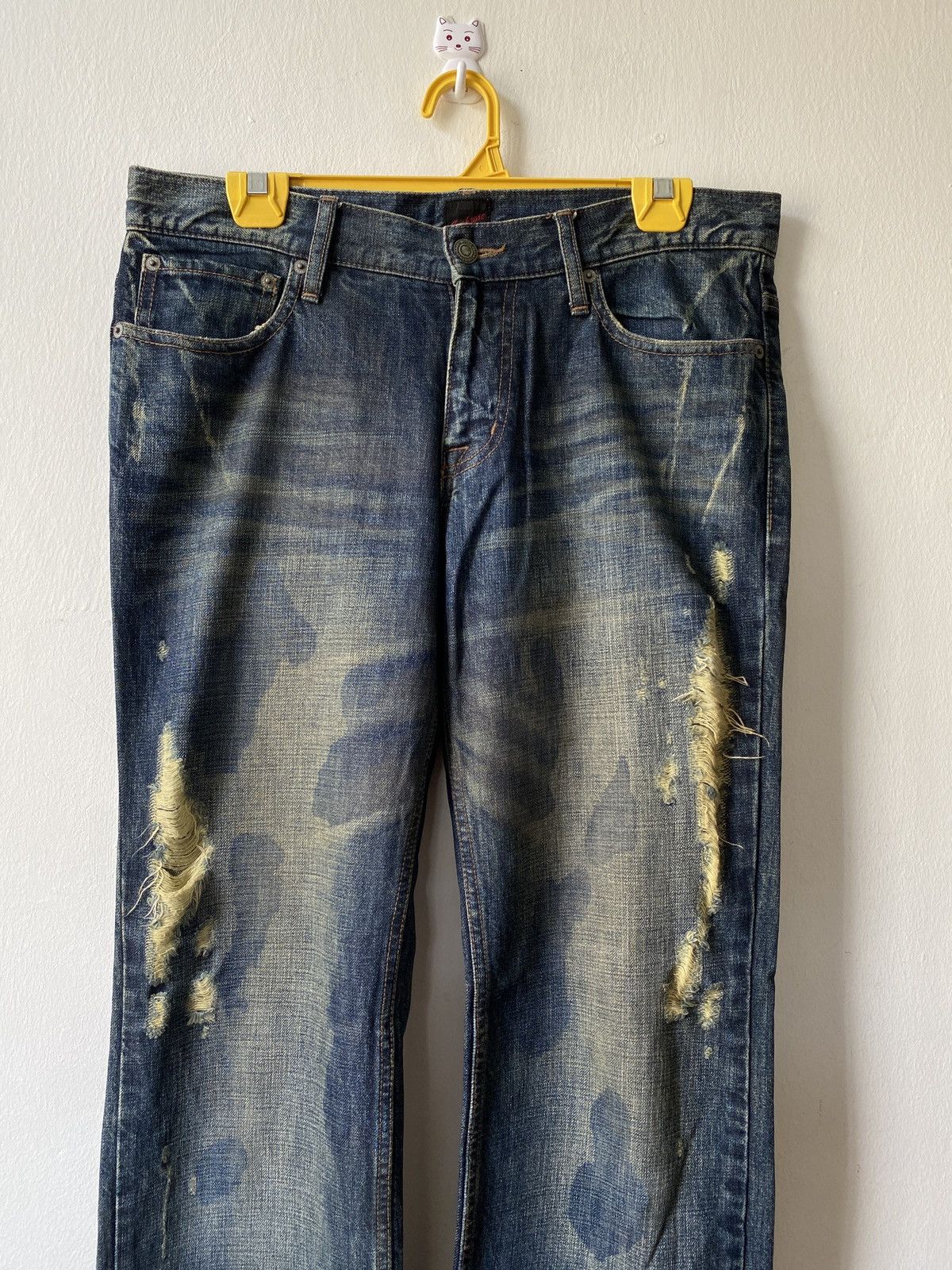 JACKROSE Japanese Brand Jack Rose Distressed Denim Size US 32 / EU 48 - 3 Thumbnail