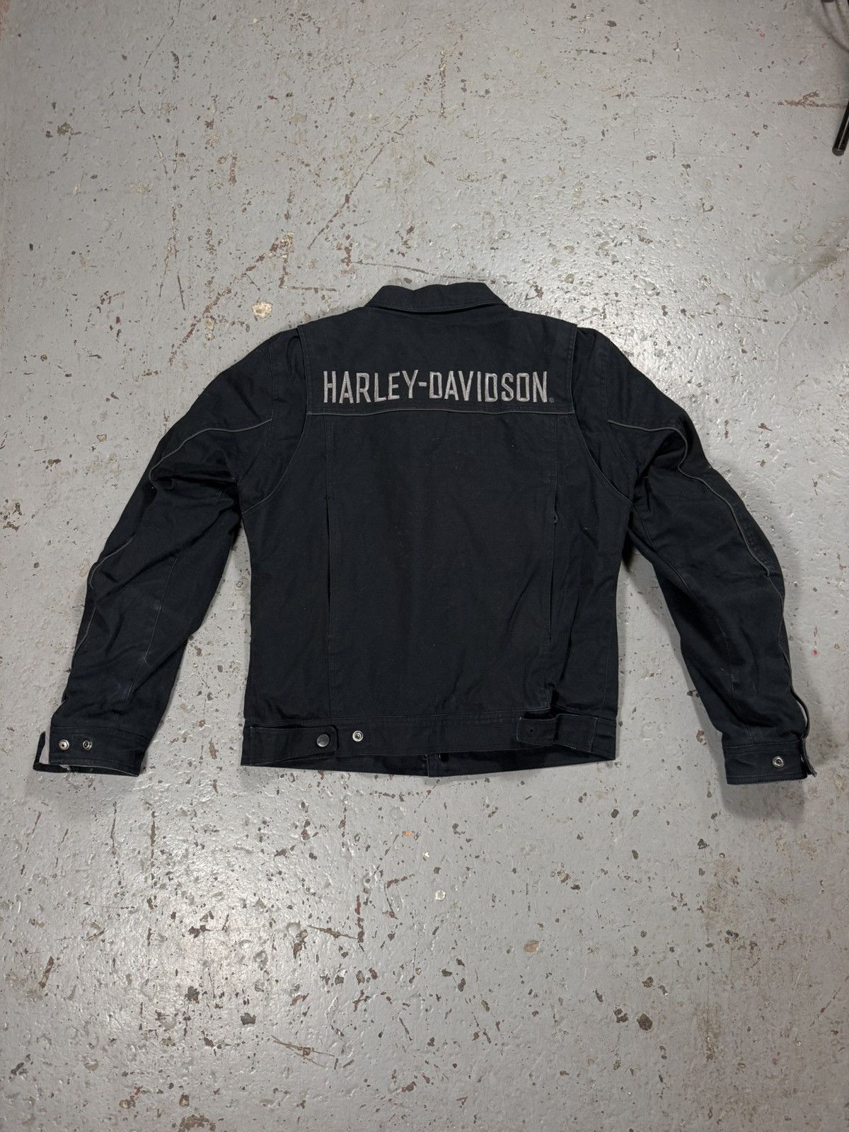 Harley Davidson Vintage Harley Davidson Distressed Biker Jacket Size US M / EU 48-50 / 2 - 1 Thumbnail
