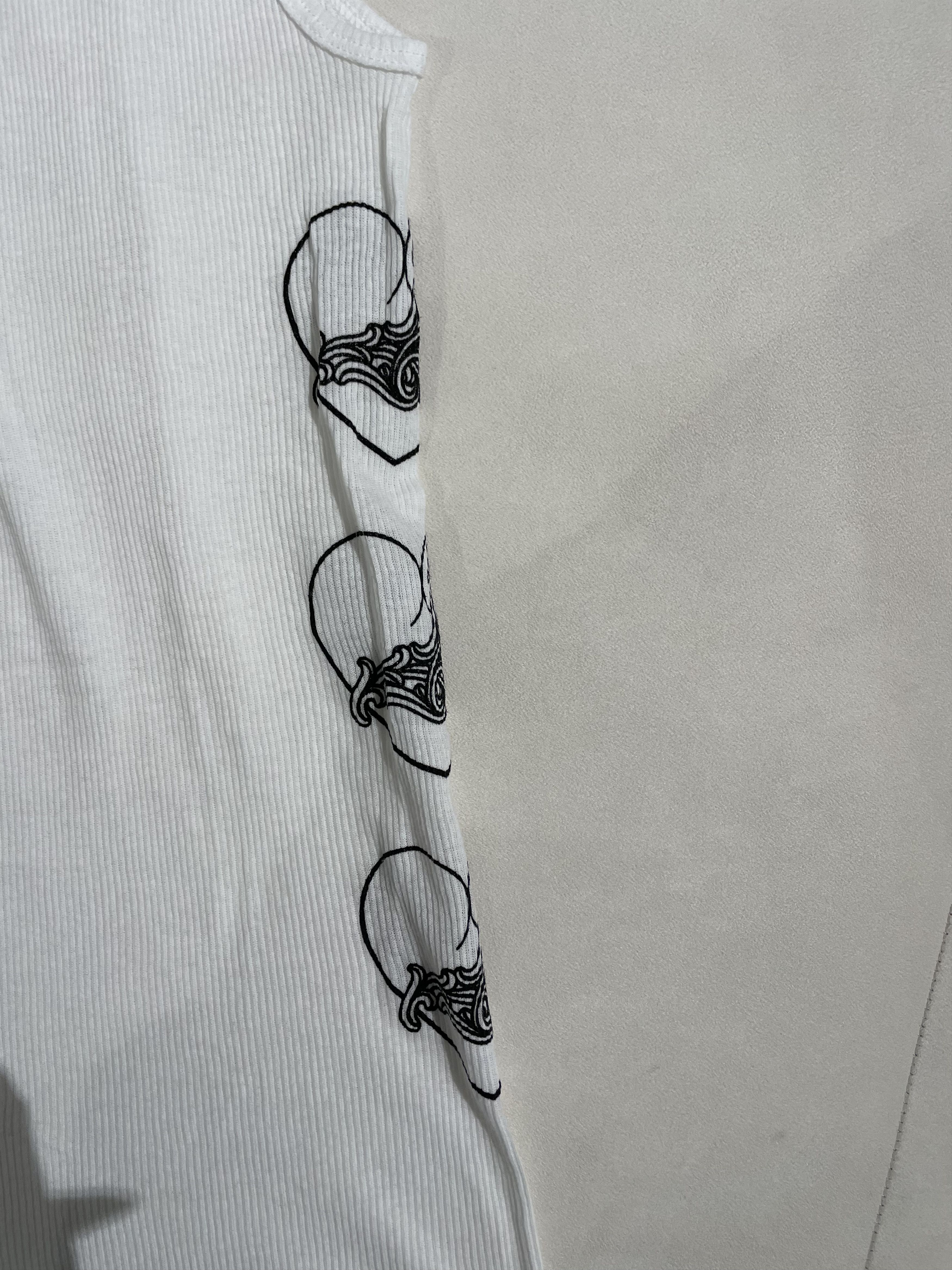 Chrome Hearts Chrome Hearts LOVE U Vine Heart White Rib Tank Top Size M / US 6-8 / IT 42-44 - 4 Thumbnail