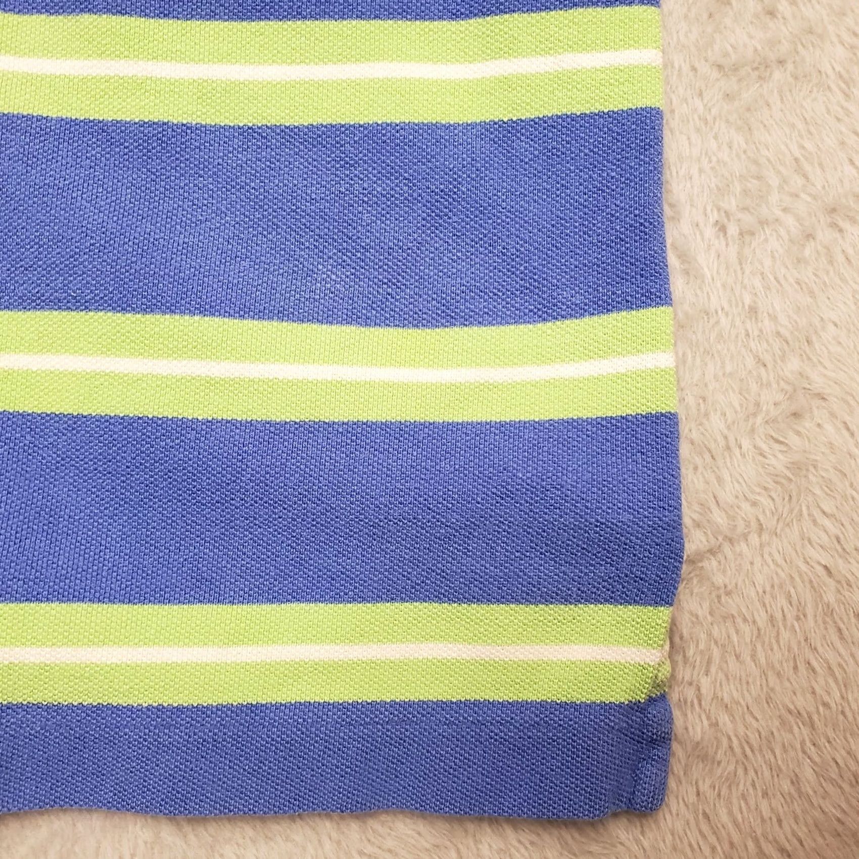 Vintage VINTAGE American Living Polo Shirt Men M Blue Green Stripe 100% Cotton Short Sleeve Embroidered Logo Navy/Blue Size US M / EU 48-50 / 2 - 4 Thumbnail