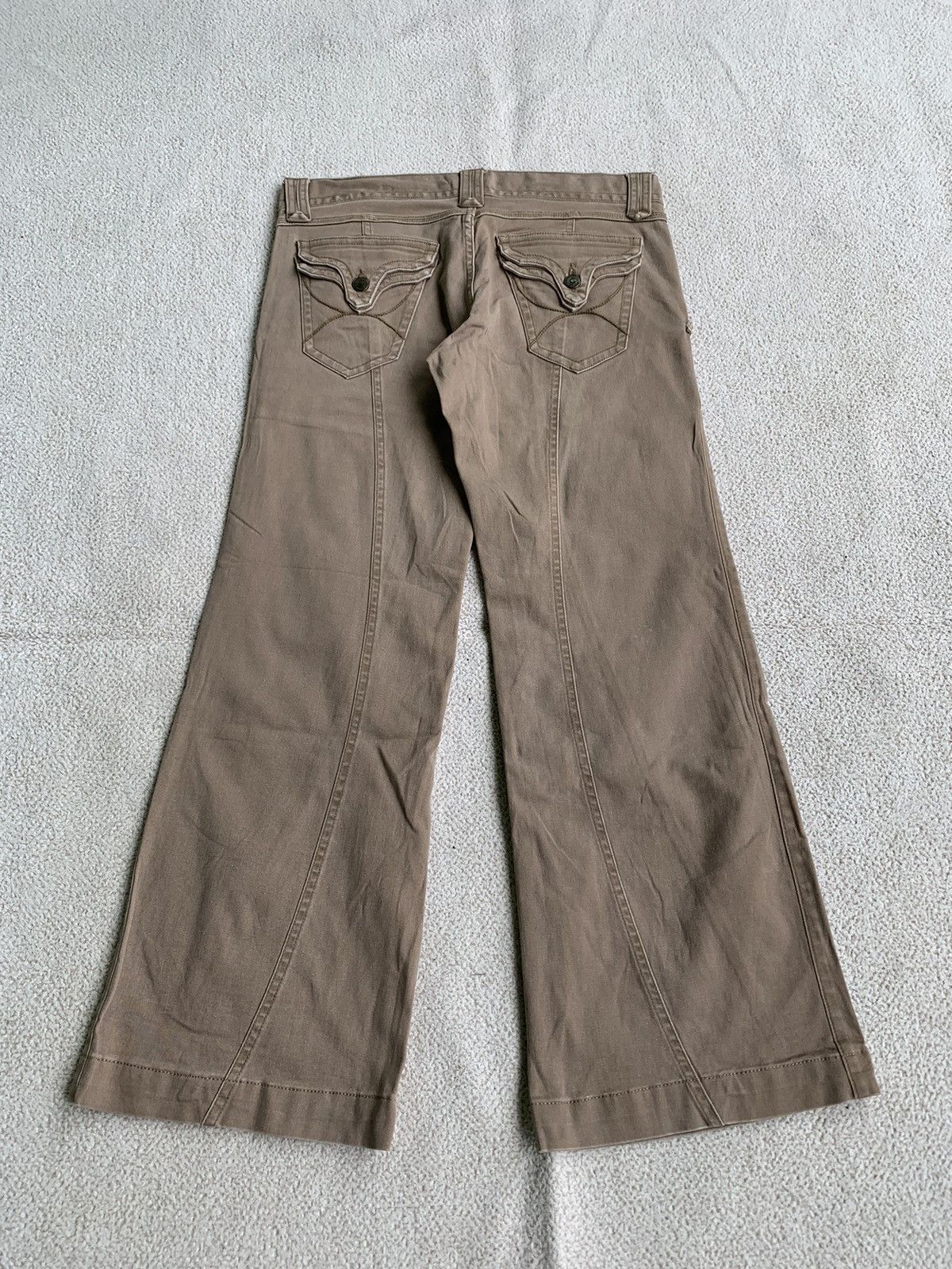 In The Attic × Morgan Homme × Tornado Mart VTG 00s EDGE ON ALL Flared Jeans If six Was Nine Style Size US 30 / EU 46 - 2 Thumbnail