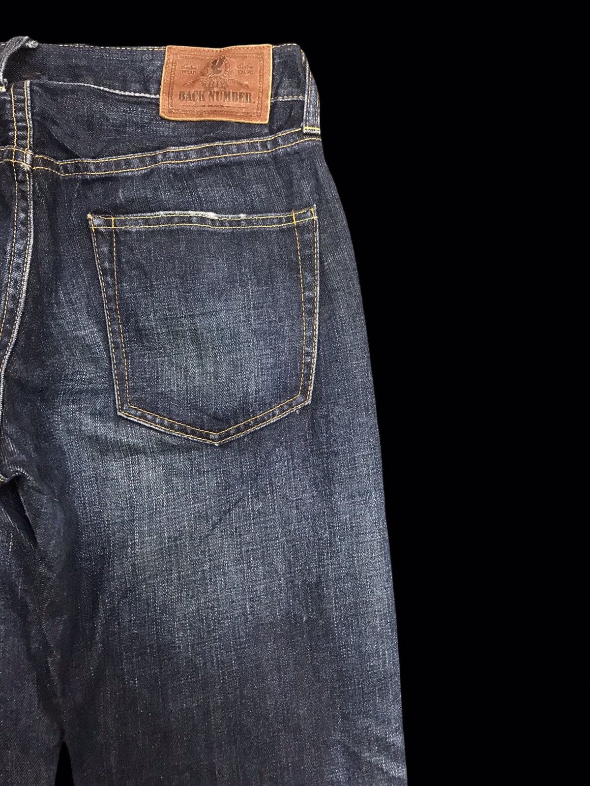 Japanese Brand 💥DENIM ART💥BACK NUMBER JAPAN DISTRESSED PAINTER DENIM F140 Size US 32 / EU 48 - 9 Thumbnail