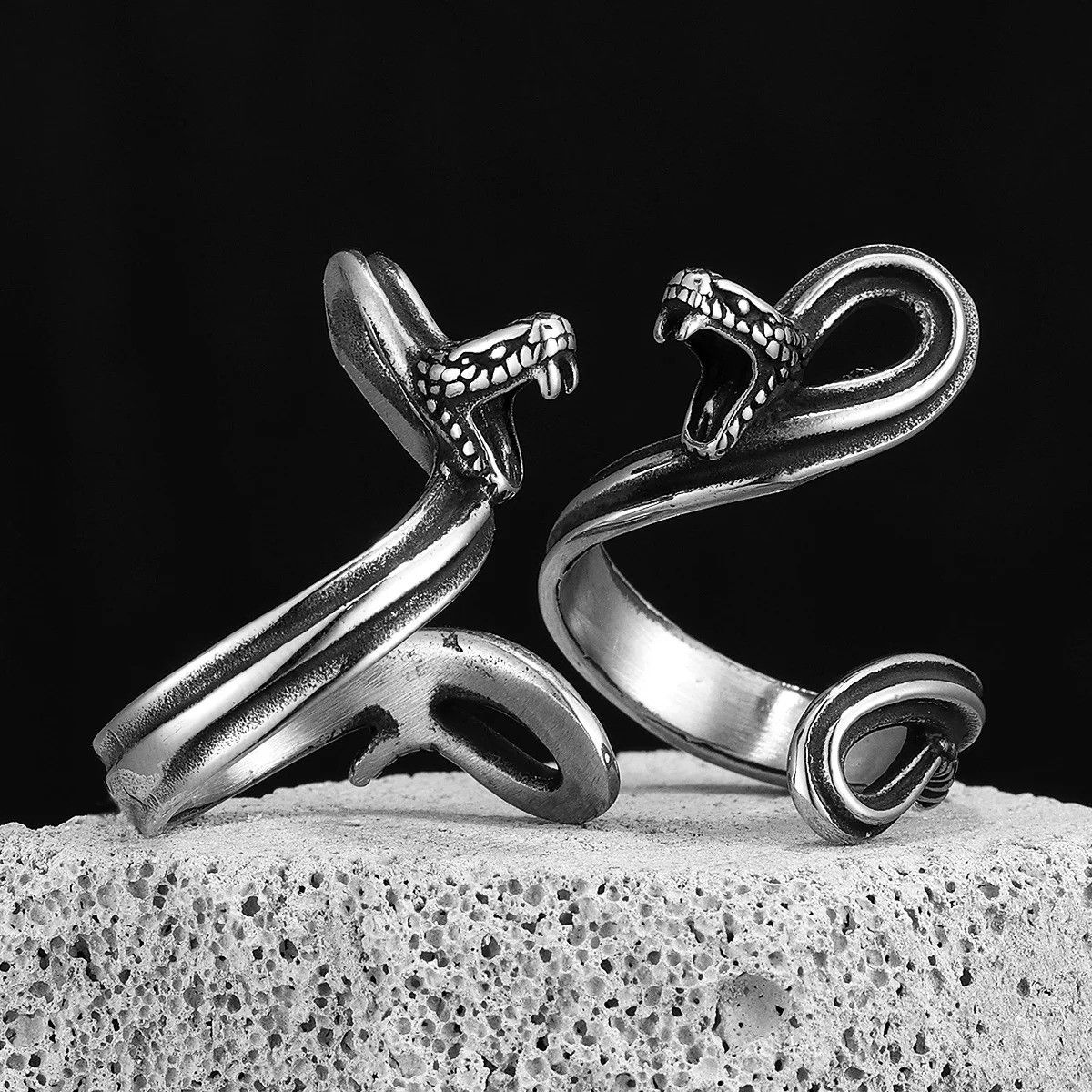 Jewelry Ferocious Snake Ring Size ONE SIZE - 4 Thumbnail