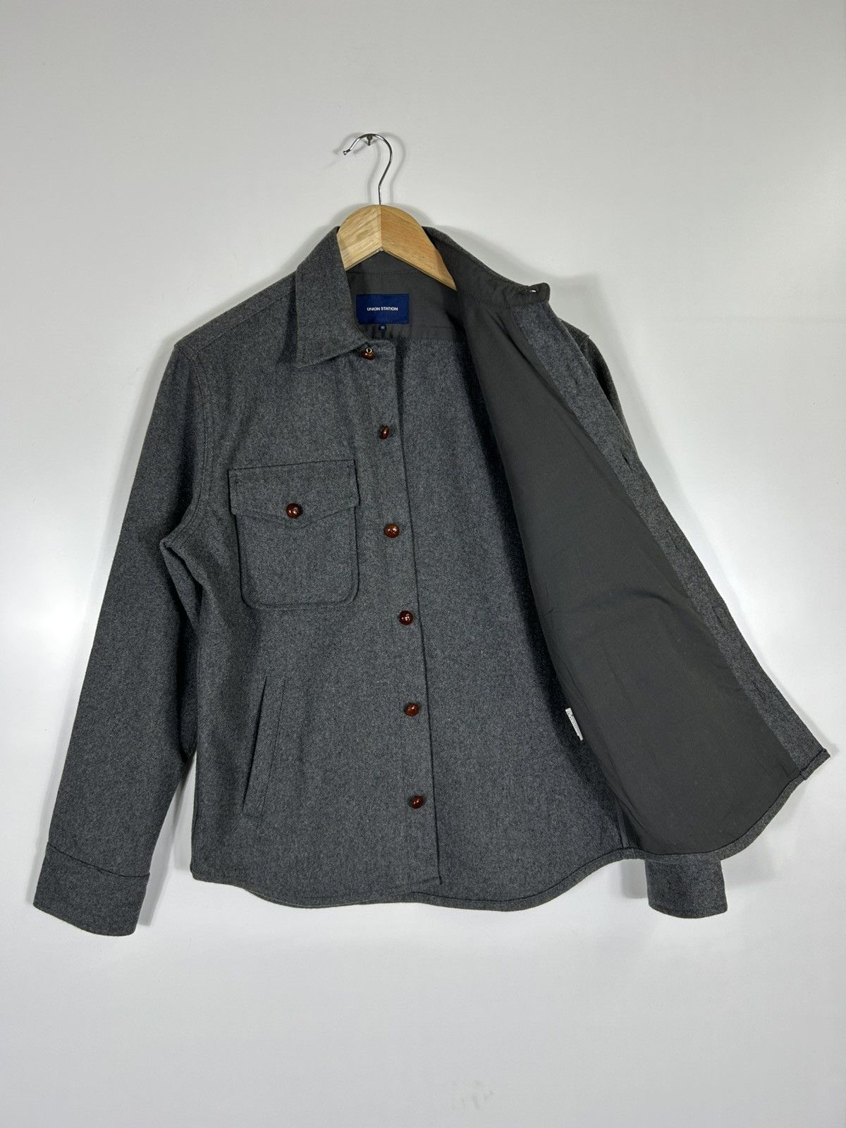Japanese Brand 🔥Union Station Wool Button Chore Shirt Jacket Size US S / EU 44-46 / 1 - 8 Thumbnail