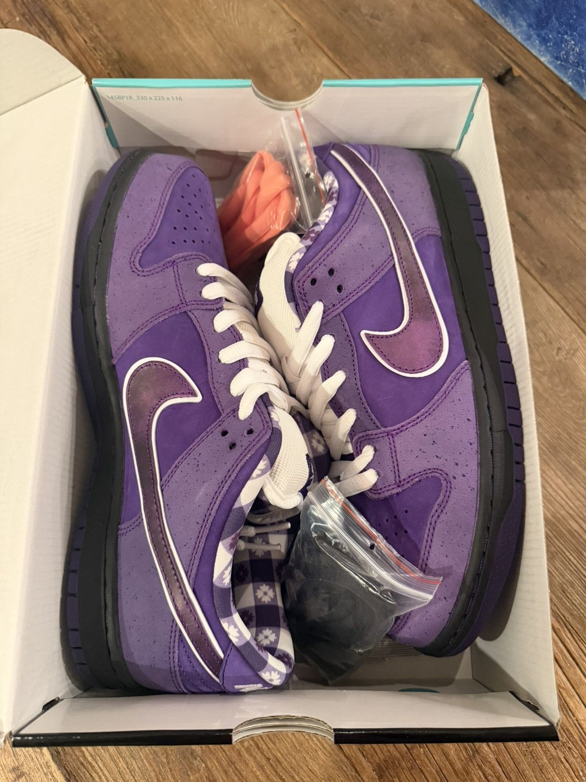 Nike SB Nike SB Dunk low Concepts Purple Lobster (Special Box) Size US 11 / EU 44 - 2 Thumbnail