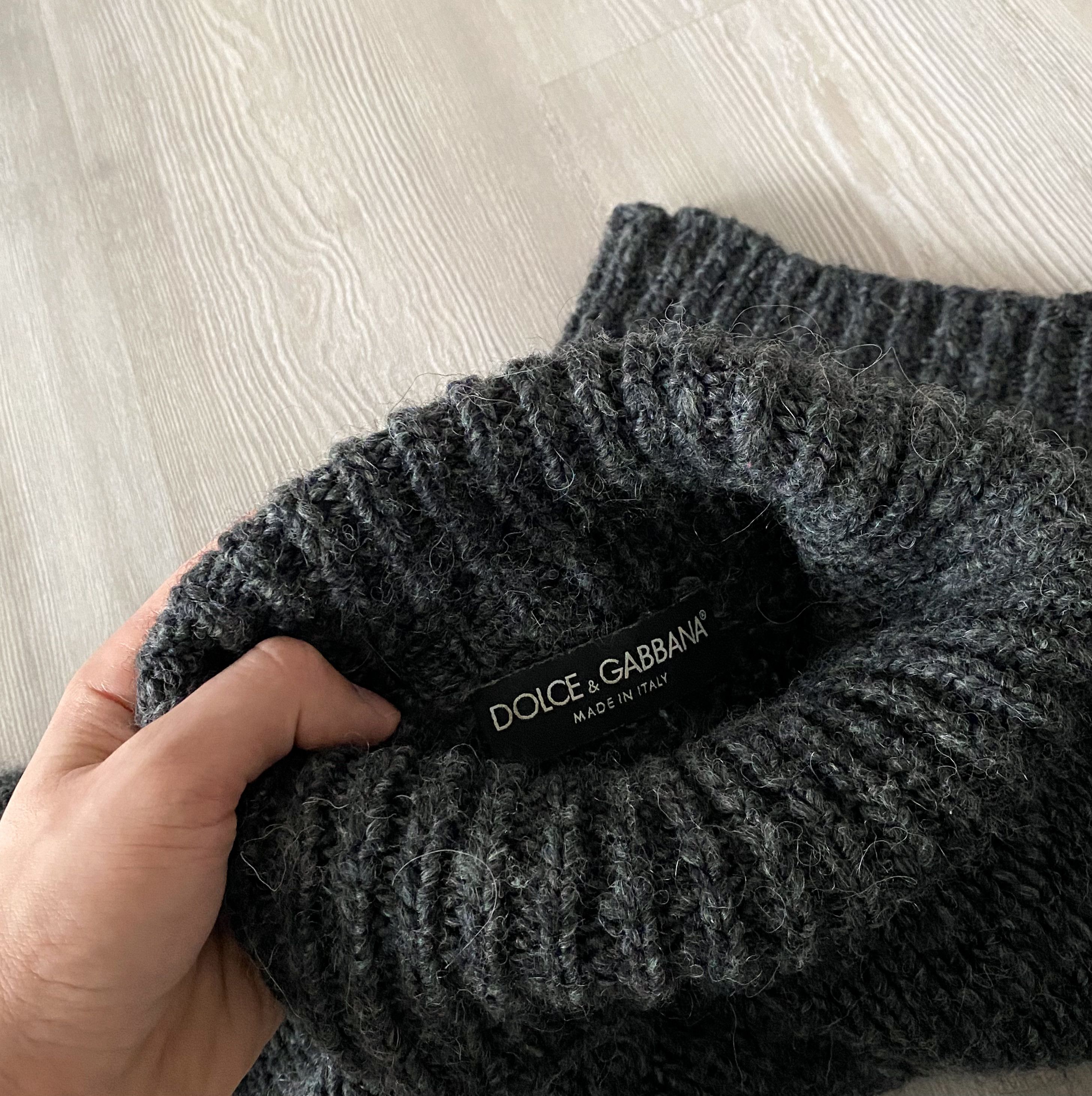Dolce & Gabbana Dolce&Gabbana Turtle Neck Wool Acrylic Alpaca Knit Sweater Size M / US 6-8 / IT 42-44 - 10 Thumbnail