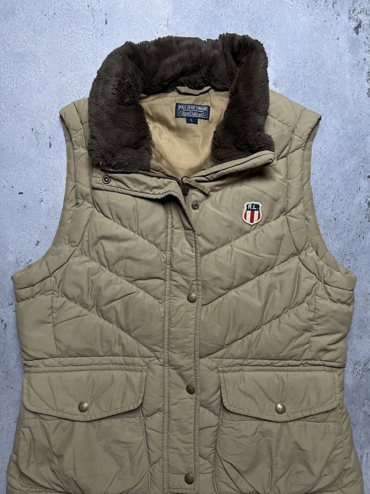 Polo Ralph Lauren Polo Ralph Lauren Down Filled Puffer Vest Polo Jeans Company Size US L / EU 52-54 / 3 - 3 Thumbnail