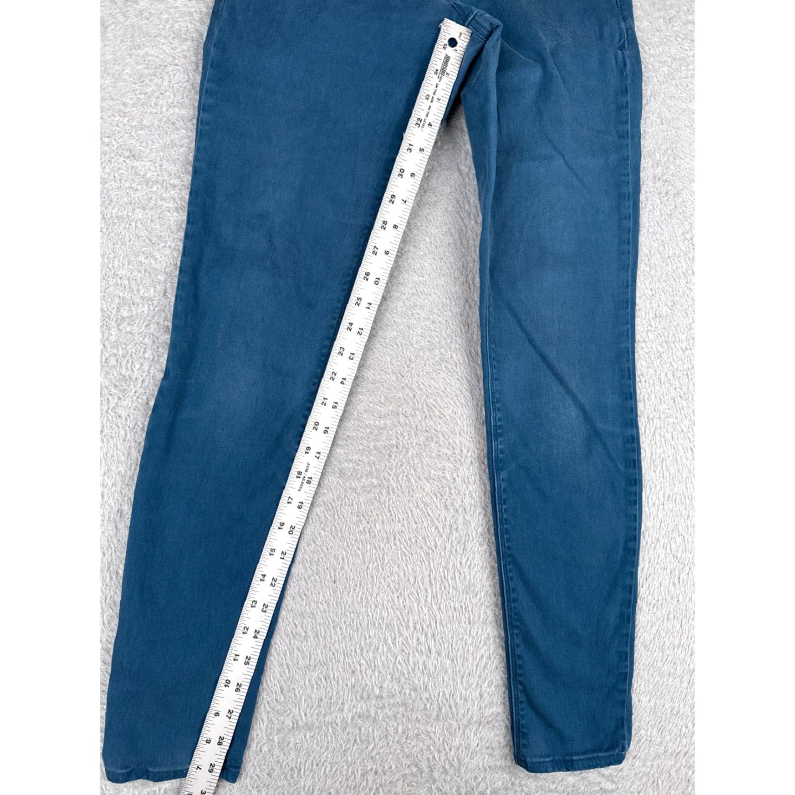 Express Express Jeans Womens Jeans 6 Blue Denim Skinny Low Rise Cotton Blend 29x30 Size 28" / US 6 / IT 42 - 7 Thumbnail