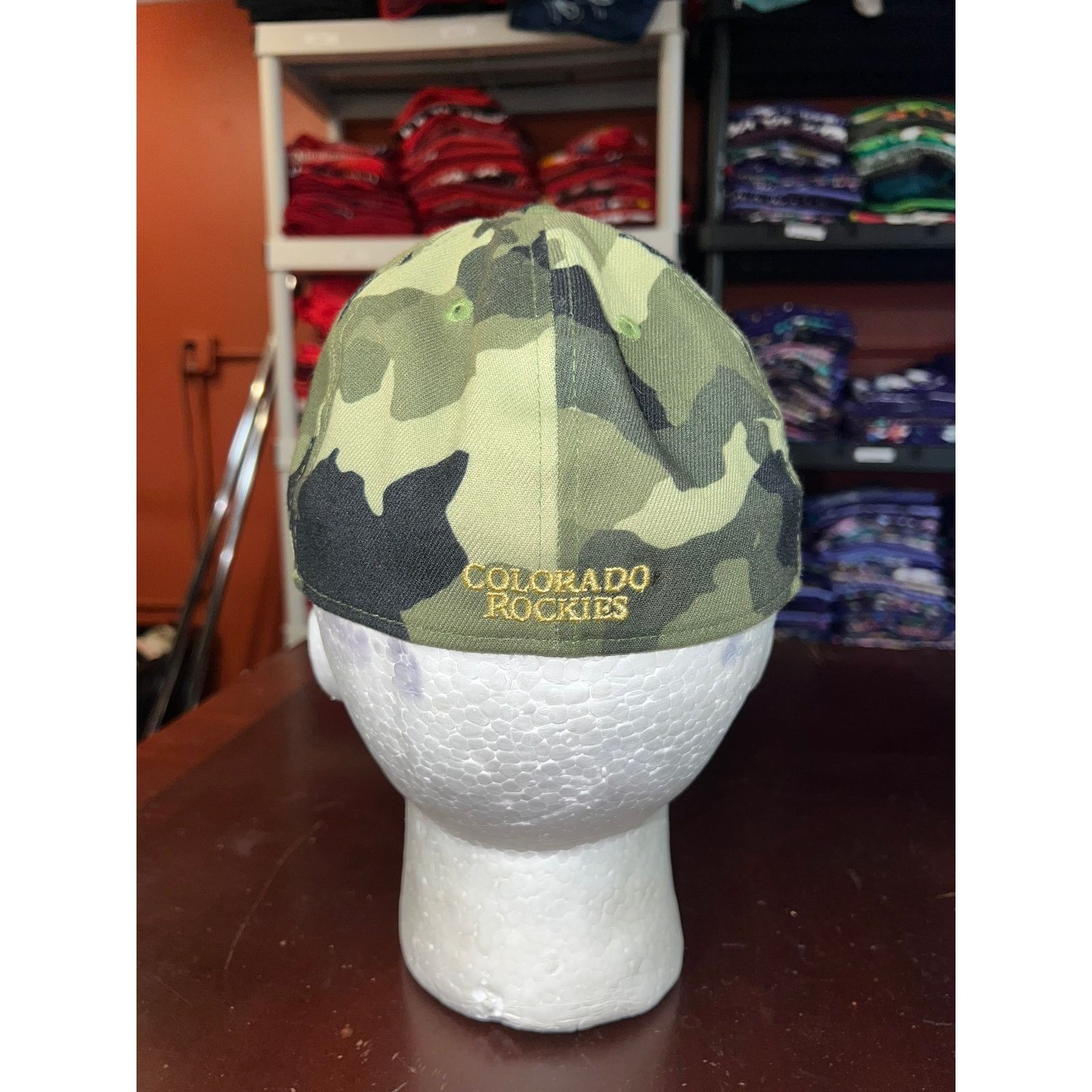 New Era Colorado Rockies Camo Hat Armed Forces Day MLB Cap L/XL Size ONE SIZE - 5 Thumbnail