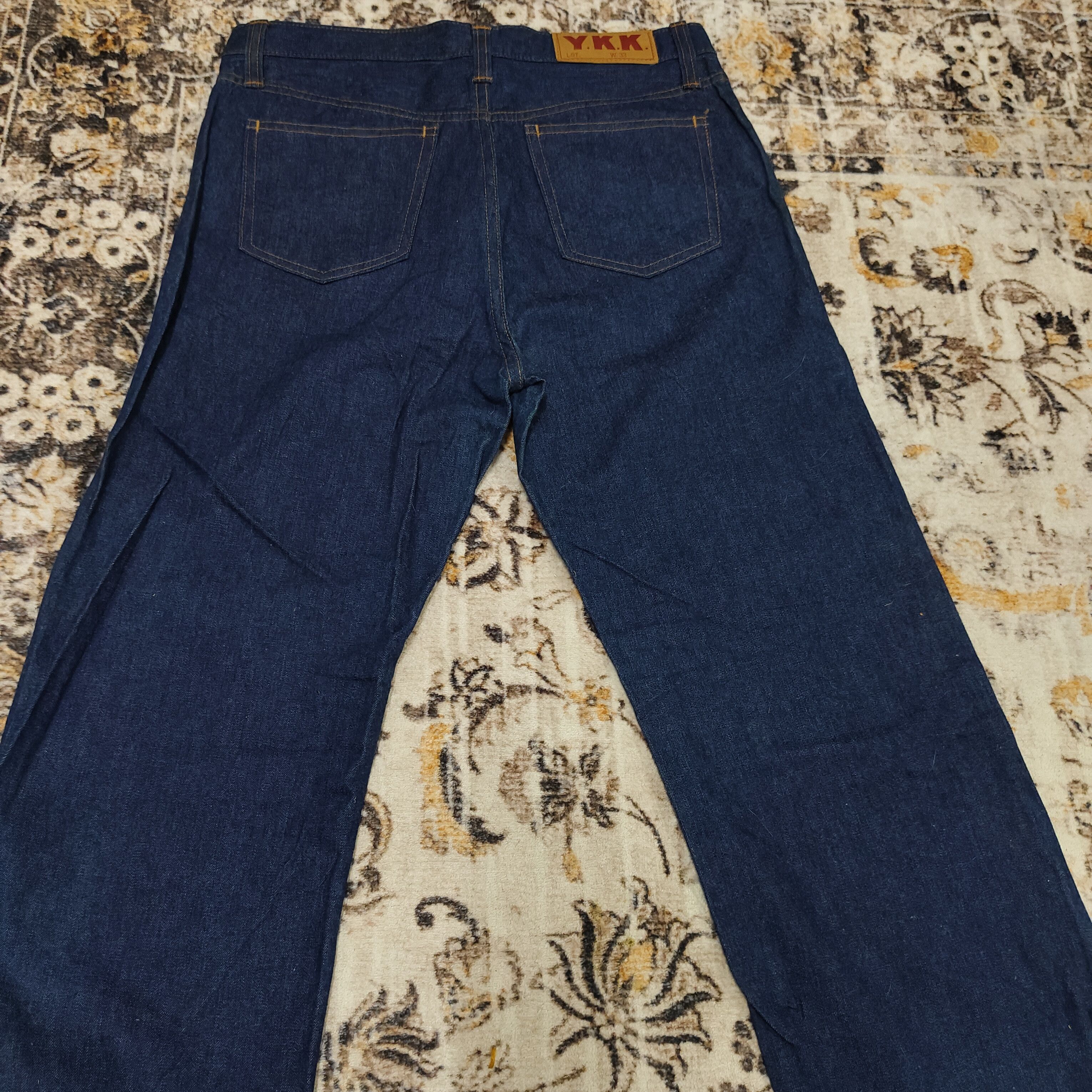 Japanese Brand Vintage 70s YKK Flare Denim Jean Size US 31 - 7 Thumbnail