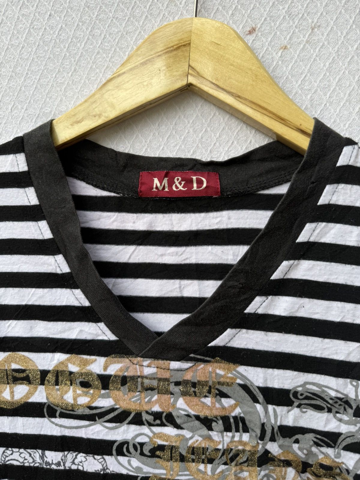 Hysteric Glamour M & D Striped Poem Shirt Size US L / EU 52-54 / 3 - 6 Thumbnail