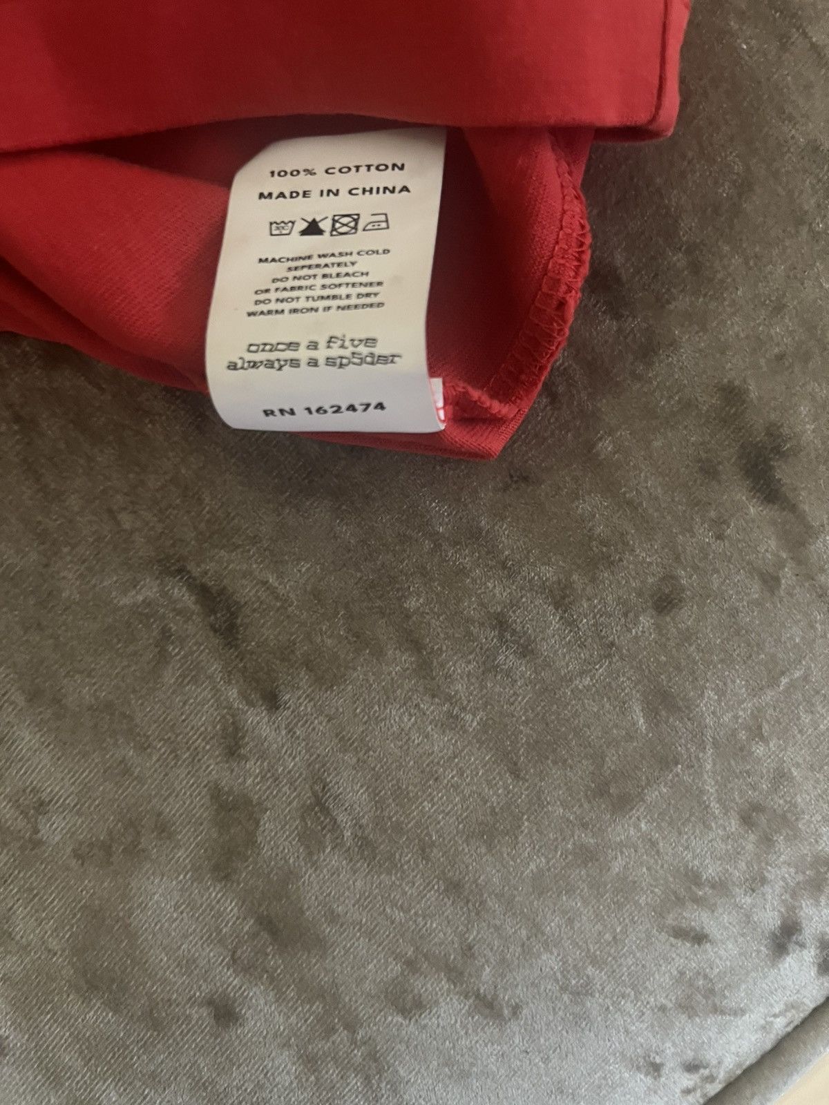 Sp5der Sp5der Insider T-Shirt Red Yellow Logo Size L – Excelle Size US L / EU 52-54 / 3 - 6 Thumbnail