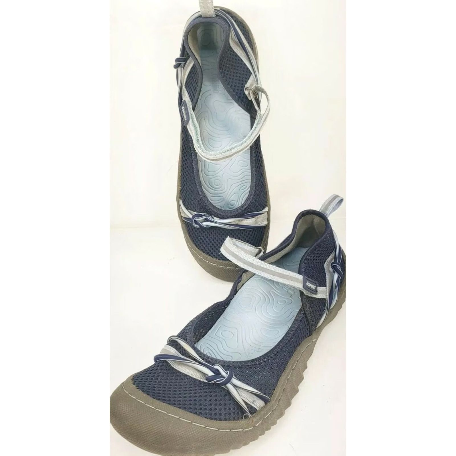 Vintage JAMBU Hazel Women's Strappy Flats Sandal Size 7M Blue Flats Casual Comfort Shoes Womens Size US 8 / IT 38 - 4 Thumbnail