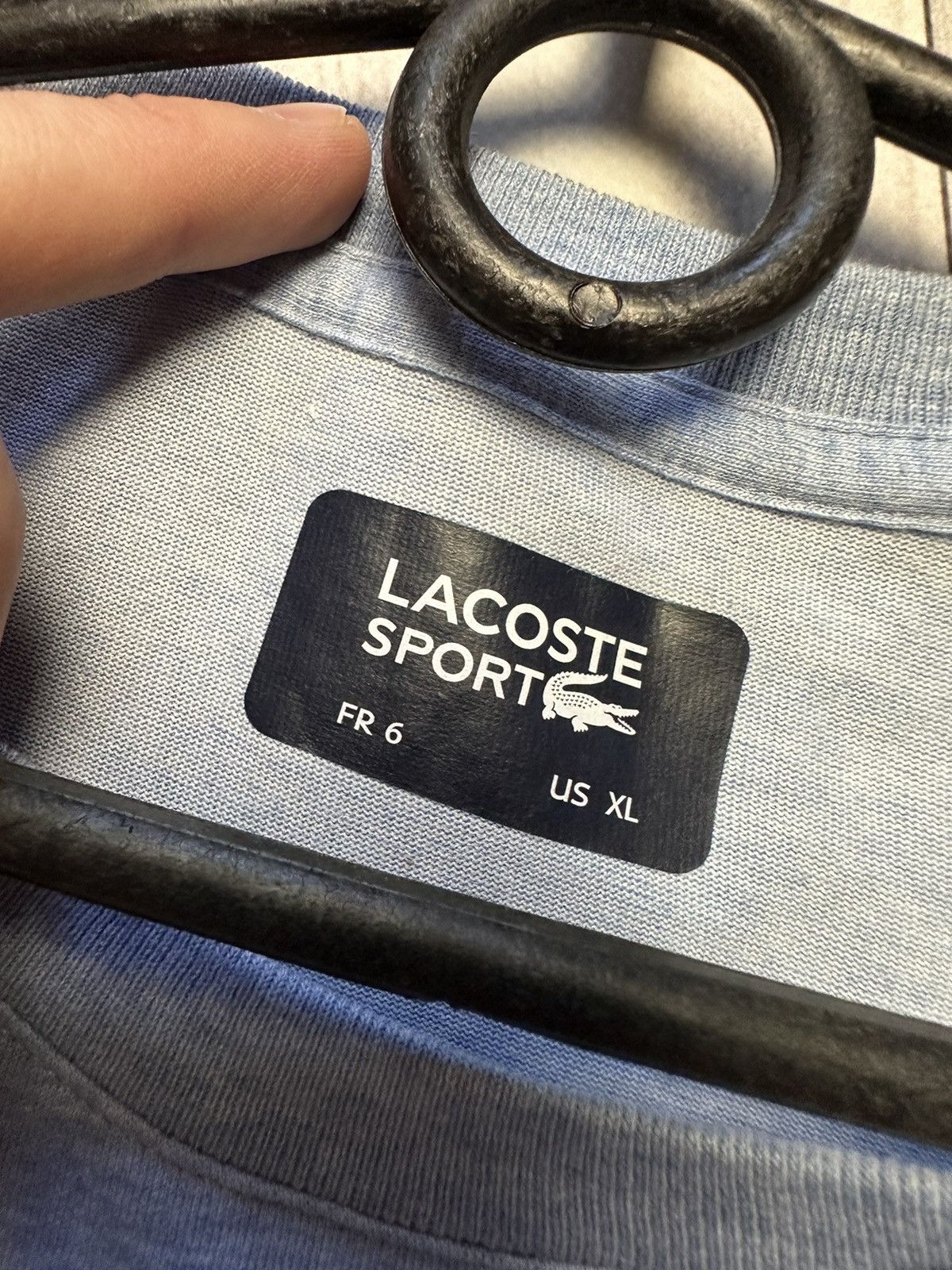 Lacoste Lacoste blue logo tee size XL Size US XL / EU 56 / 4 - 6 Thumbnail