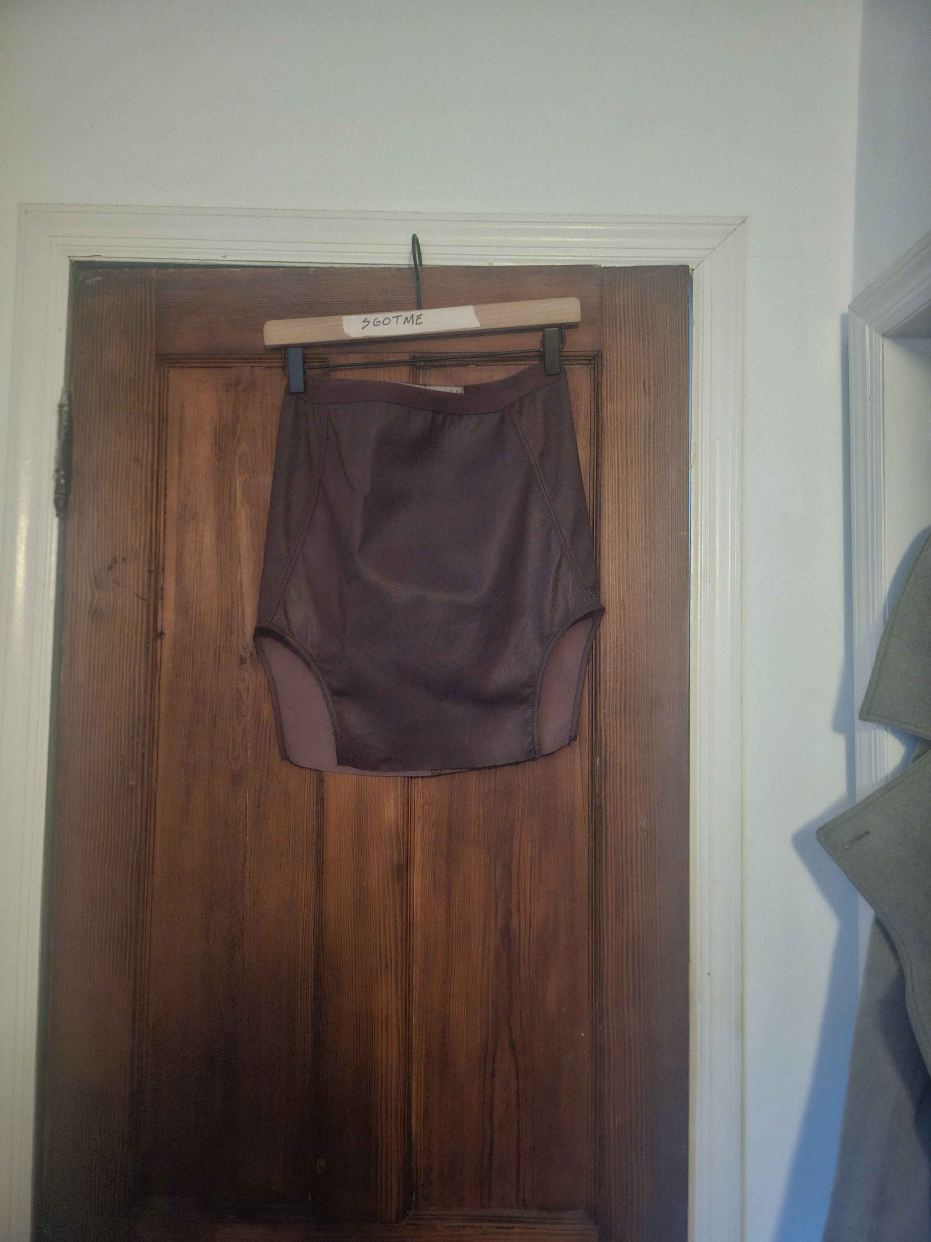 Rick Owens Leather Rick Owens Mini Skirt in Amethyst Luxor FW23 Size 28" / US 6 / IT 42 - 1 Thumbnail