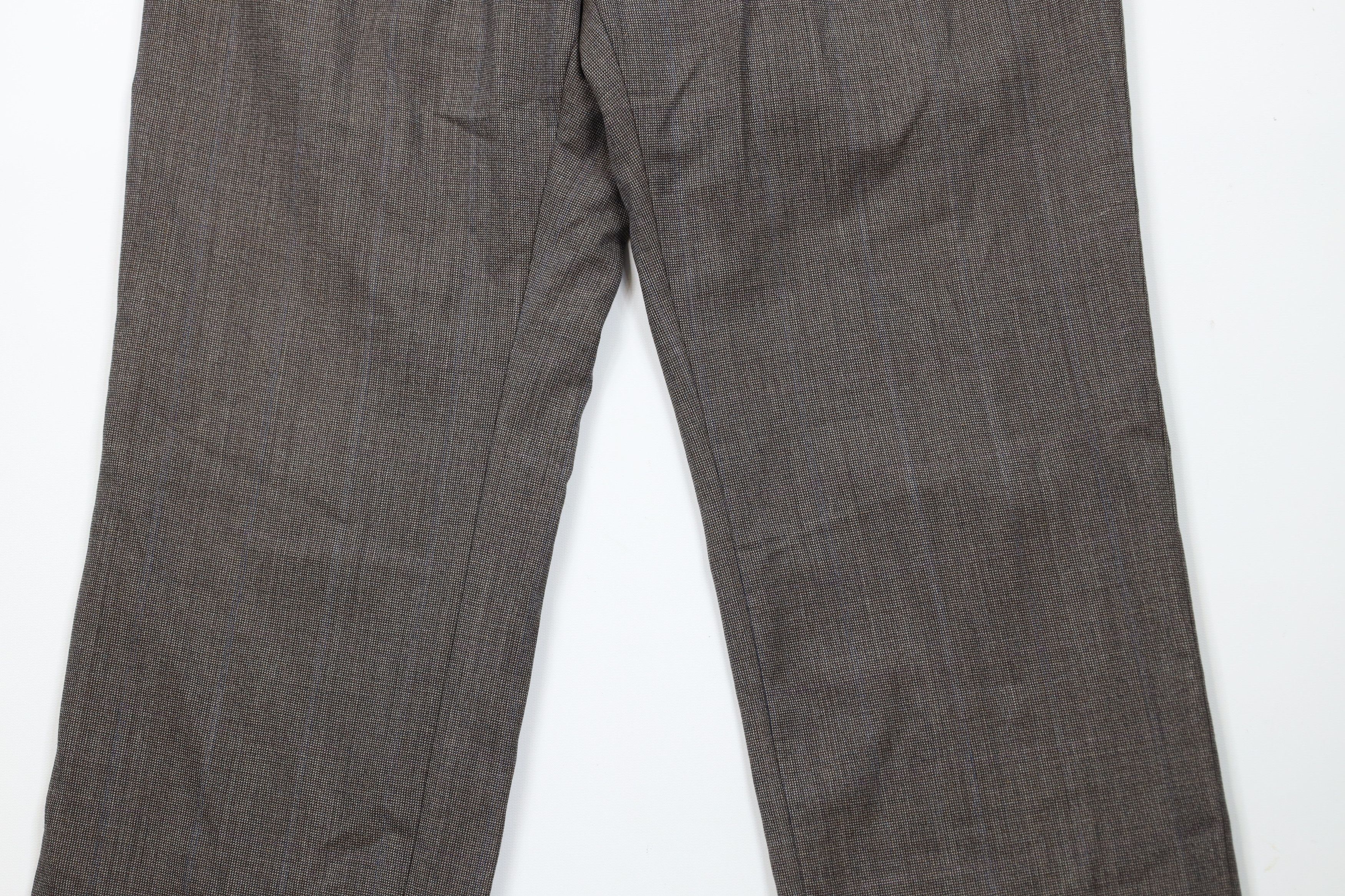 Banana Republic × Vintage Vintage Banana Republic Fit Wool Wide Leg Chino Pants Brown Size US 33 - 3 Thumbnail
