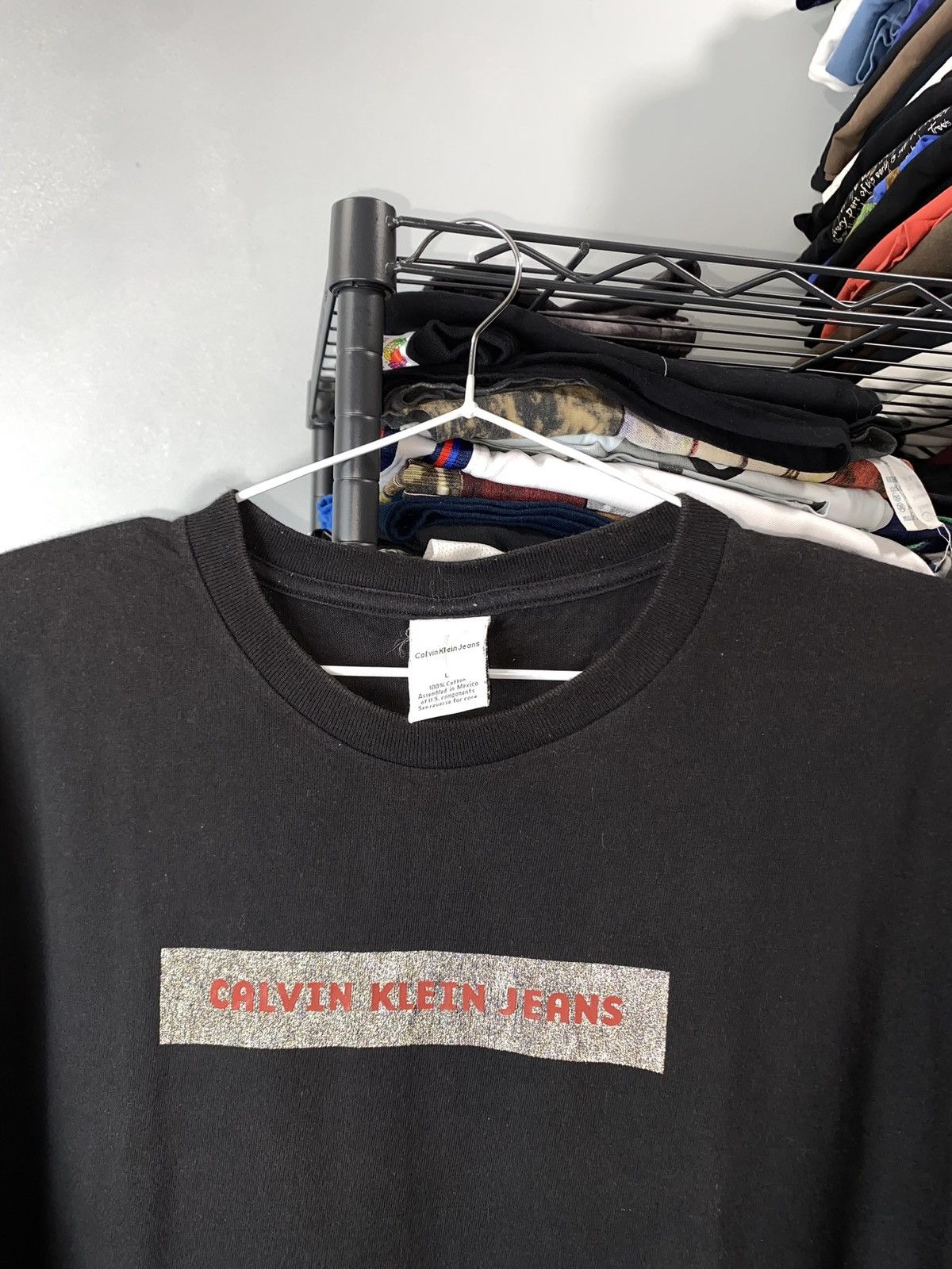 Calvin Klein 205W39NYC Vintage Archive Calvin Klein Reflective T Shirt Size US L / EU 52-54 / 3 - 9 Thumbnail