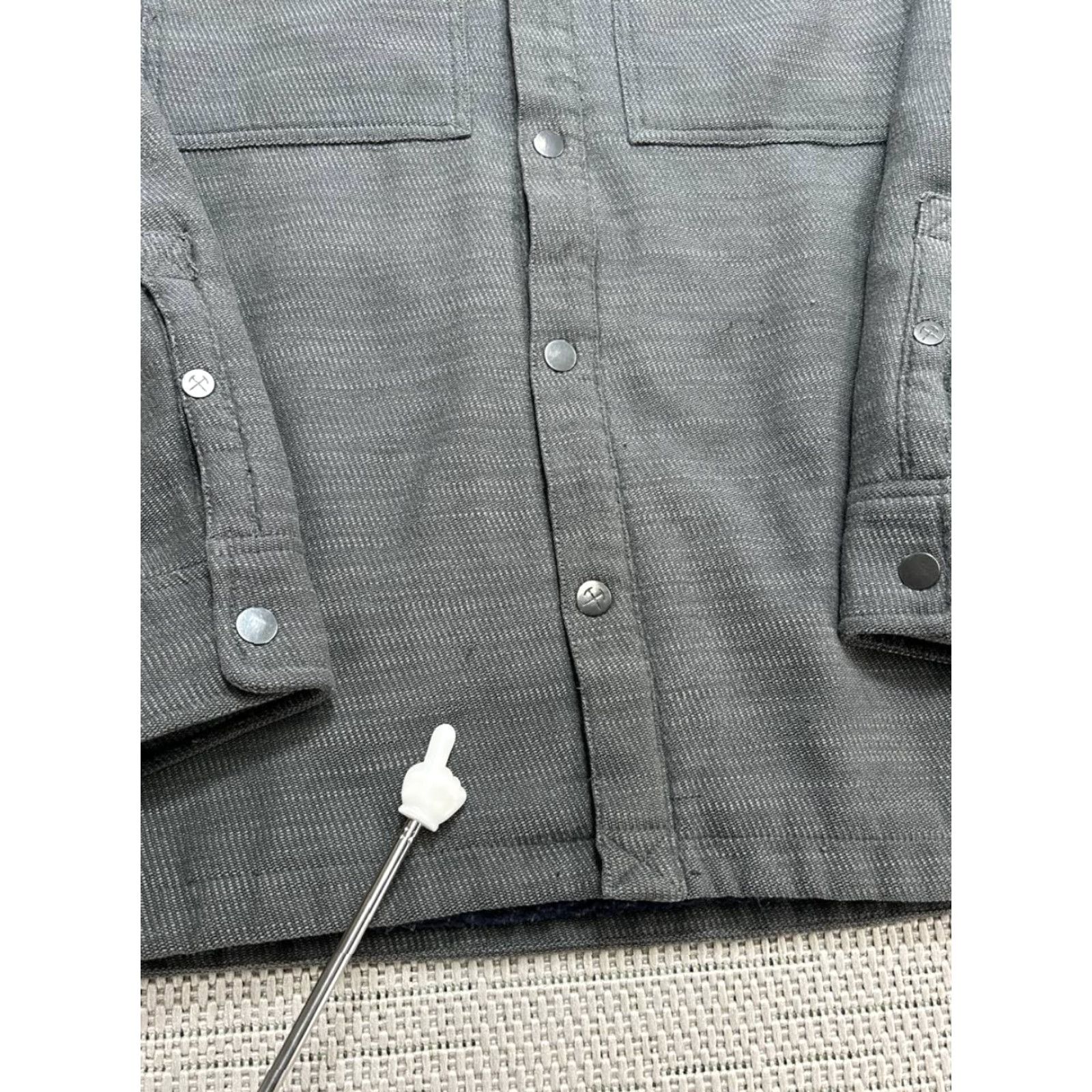 Vintage REI Shirt Jacket Mens Medium Gray Snap Button Windbreaker Outdoor Fall Winter Spring Jacket Modern Fit Size US M / EU 48-50 / 2 - 7 Thumbnail