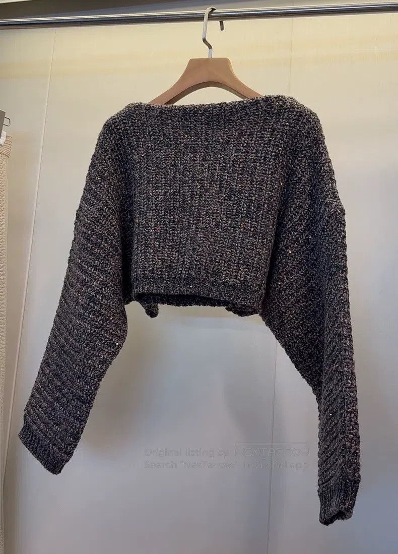 Brunello Cucinelli Brunello Cucinelli Sequined Cashmere Sweater Size M / US 6-8 / IT 42-44 - 2 Thumbnail