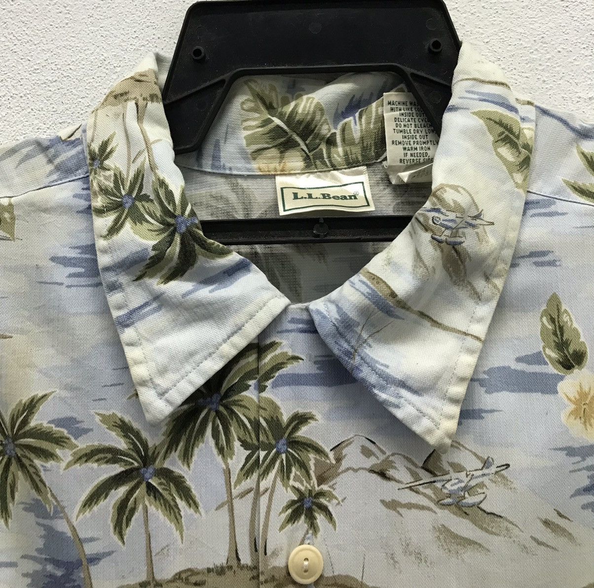 L.L. Bean × Vintage L.L. Bean Short Sleeve Shirt Button Up Size US L / EU 52-54 / 3 - 3 Thumbnail