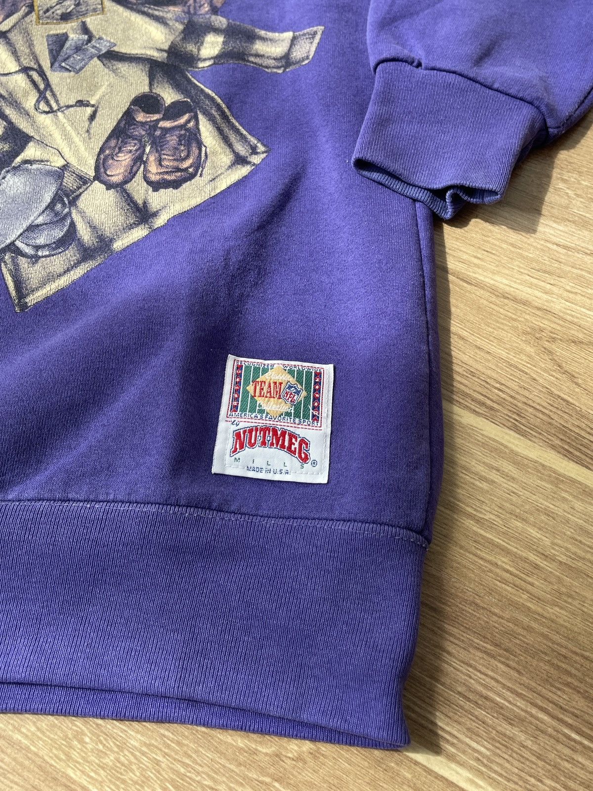 Nutmeg Vintage Minnesota Vikings NFL Nutmeg Purple Sweatshirt M/L Size US M / EU 48-50 / 2 - 6 Thumbnail