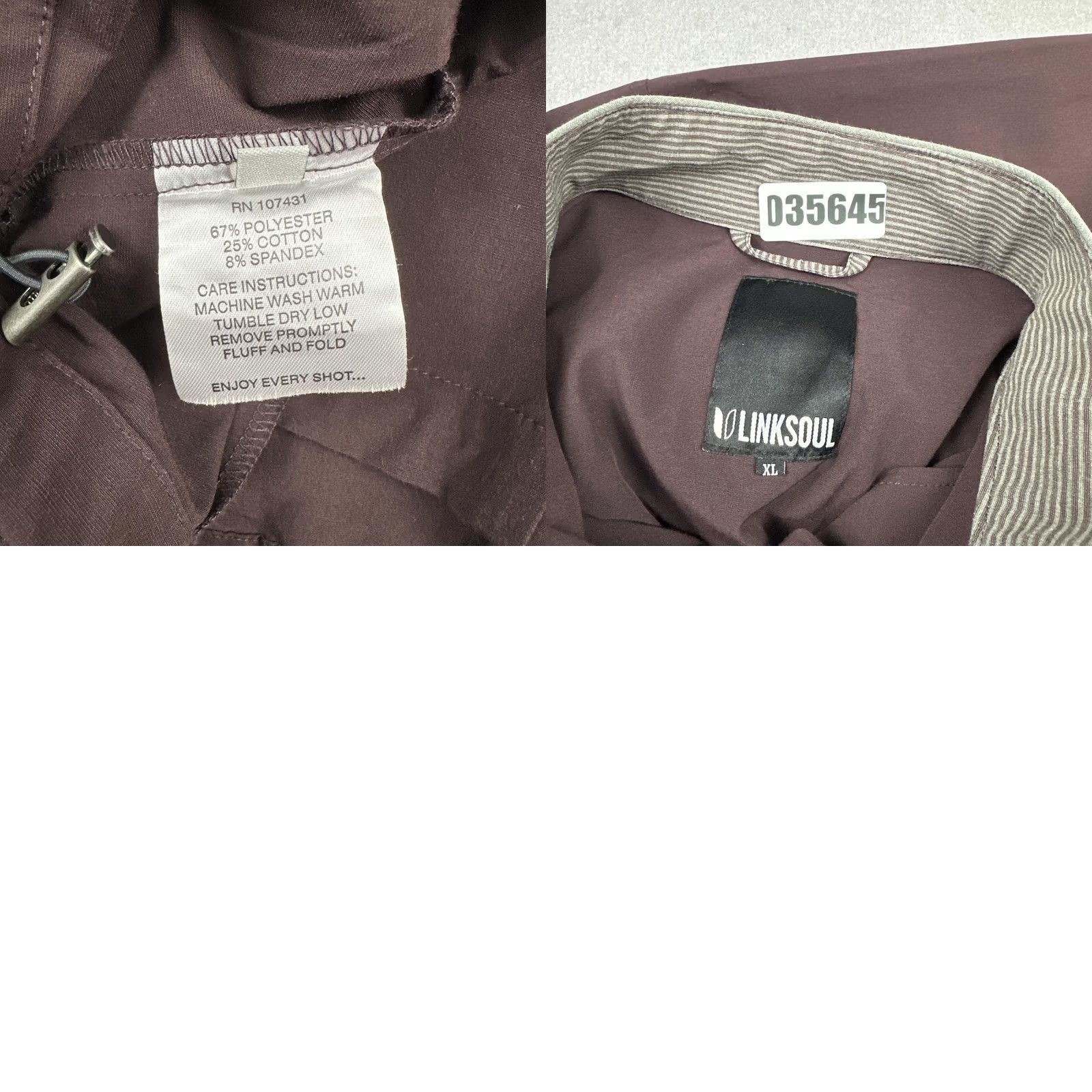 Vintage Linksoul Jacket Men XL Red Full Zip Golf Windbreaker Pockets Lightweight Golfer Size US XL / EU 56 / 4 - 8 Thumbnail