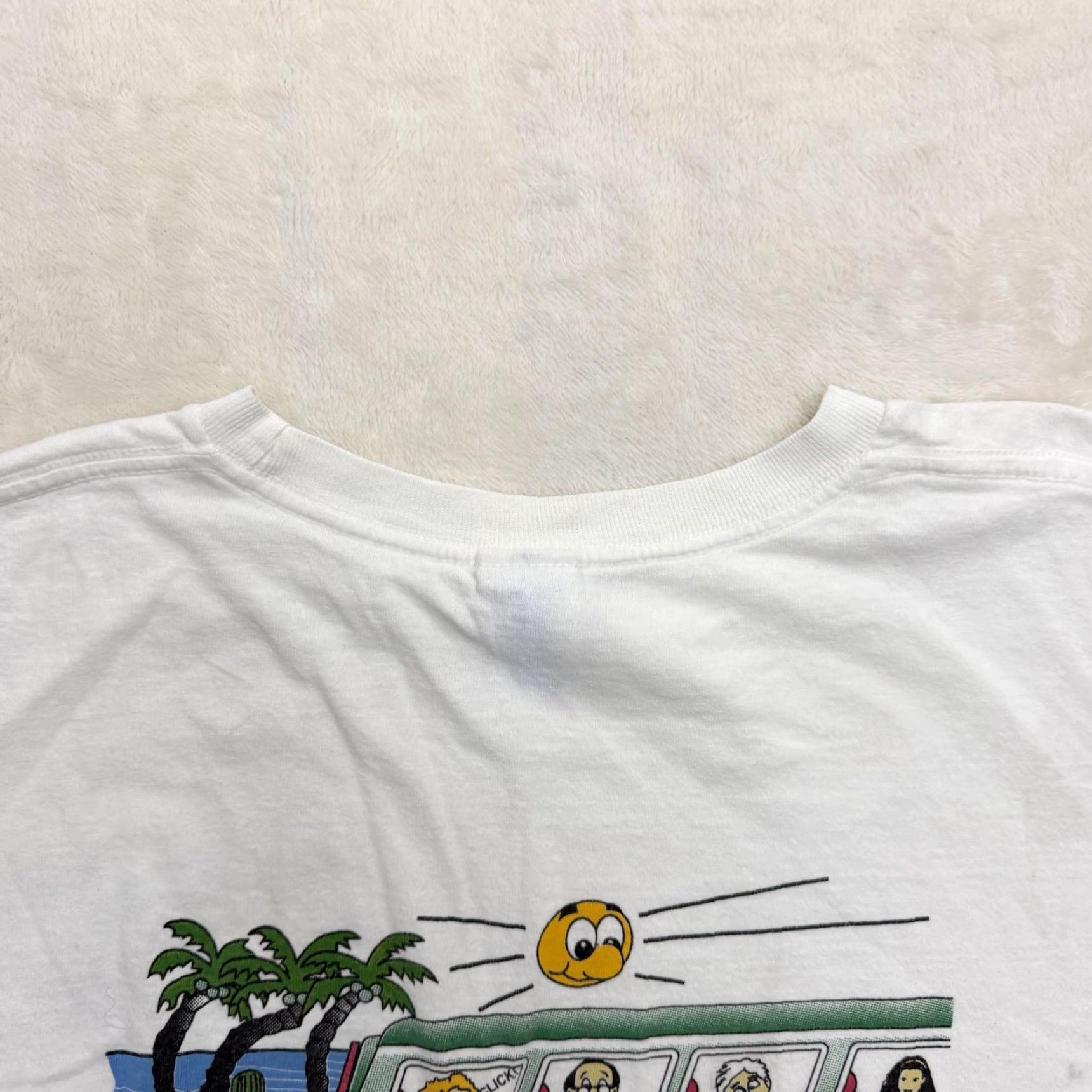 Vintage M&O KNITS Caribe Mexicano Playa Del Carmen Shirt Mens Large White Mexico Tourist T-Shirt Crew Neck Short Sleeve Graphic Print Logo Spring Summer Fall Size US L / EU 52-54 / 3 - 3 Thumbnail