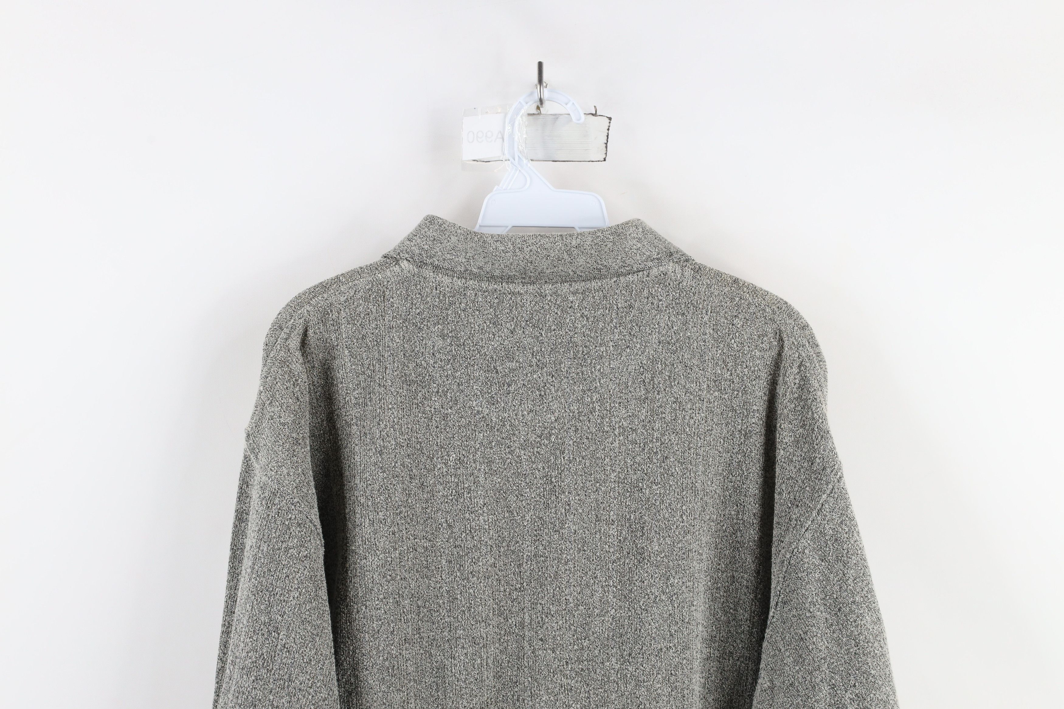 Vintage Vintage 90s Streetwear Cloth Knit Collared Long Sleeve Polo Size US L / EU 52-54 / 3 - 9 Thumbnail