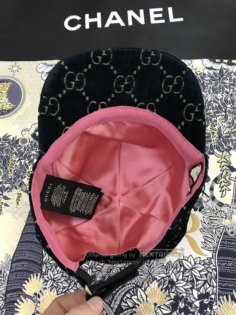 Gucci Gucci SizeS Old-fashioned velvet baseball cap Size ONE SIZE - 4 Thumbnail